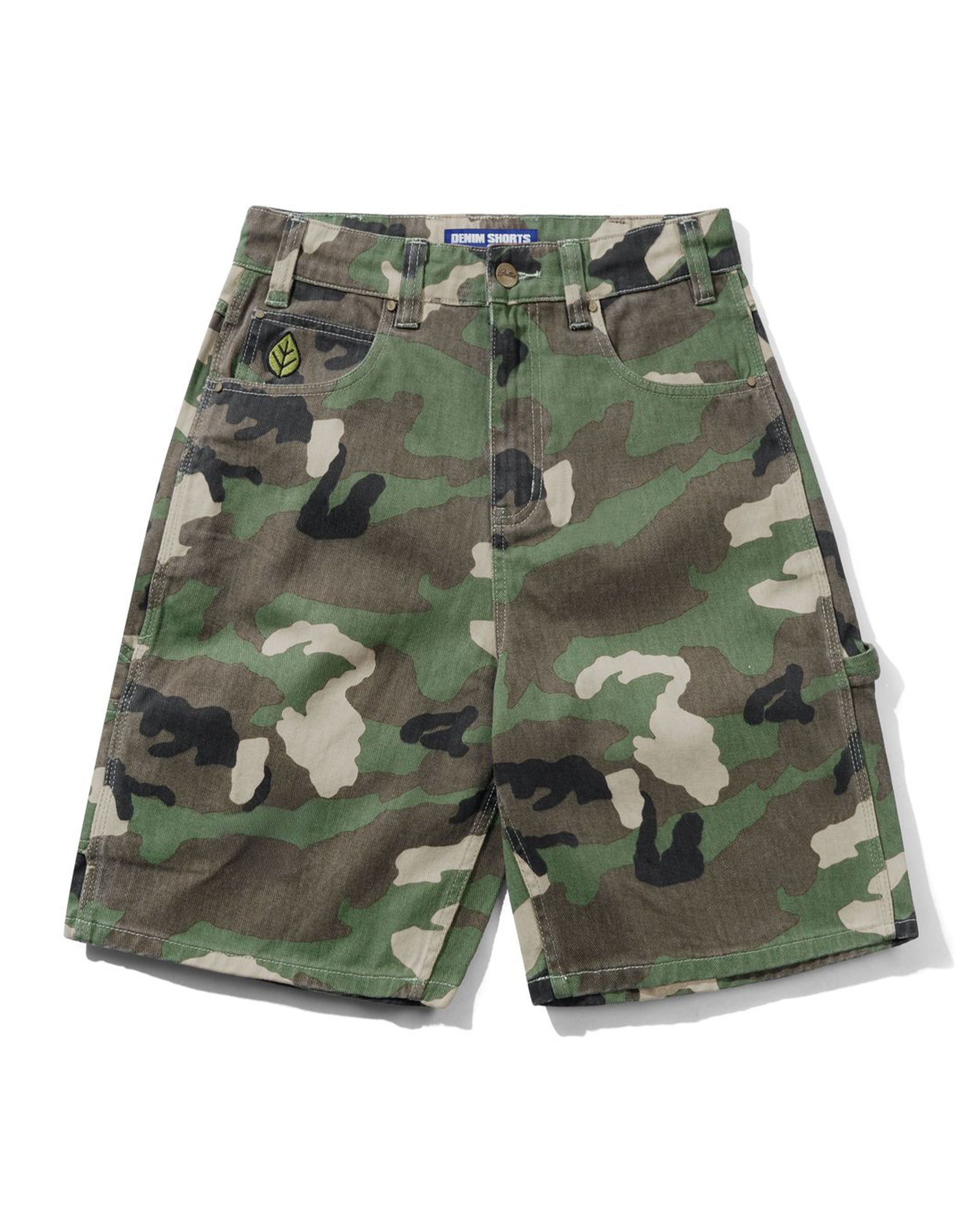 Butter Goods Weathergear Denim Shorts - Woodland Camo