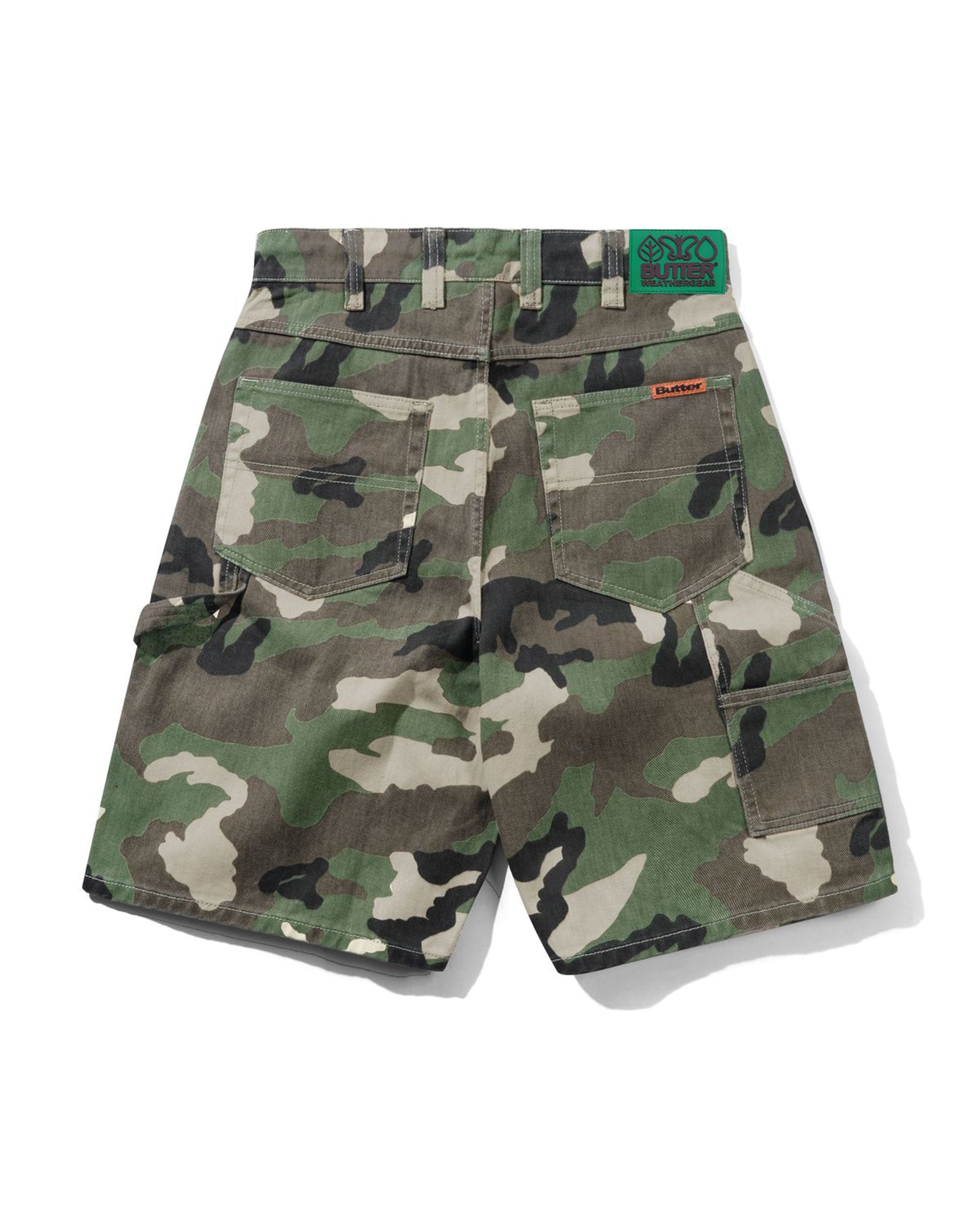 Butter Goods Weathergear Denim Shorts - Woodland Camo