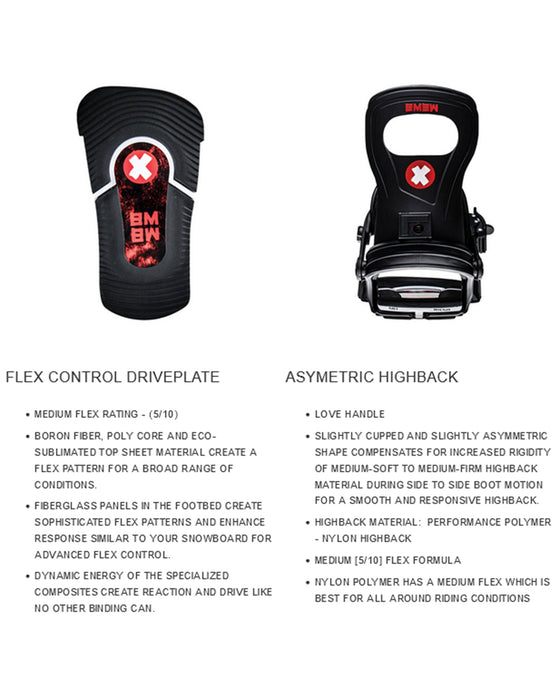 Bent Metal Men's Joint Snowboard Bindings