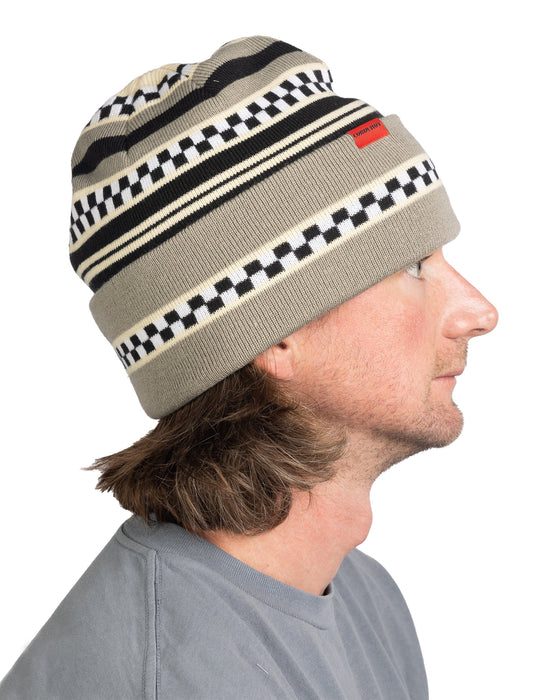 Corduroy Checkstripe Beanie