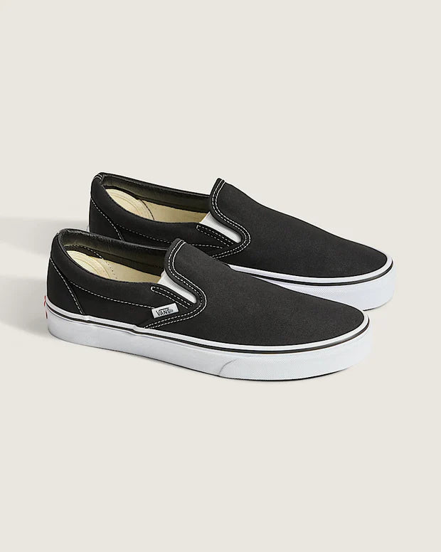 Classic Slip-On Shoes - Black 