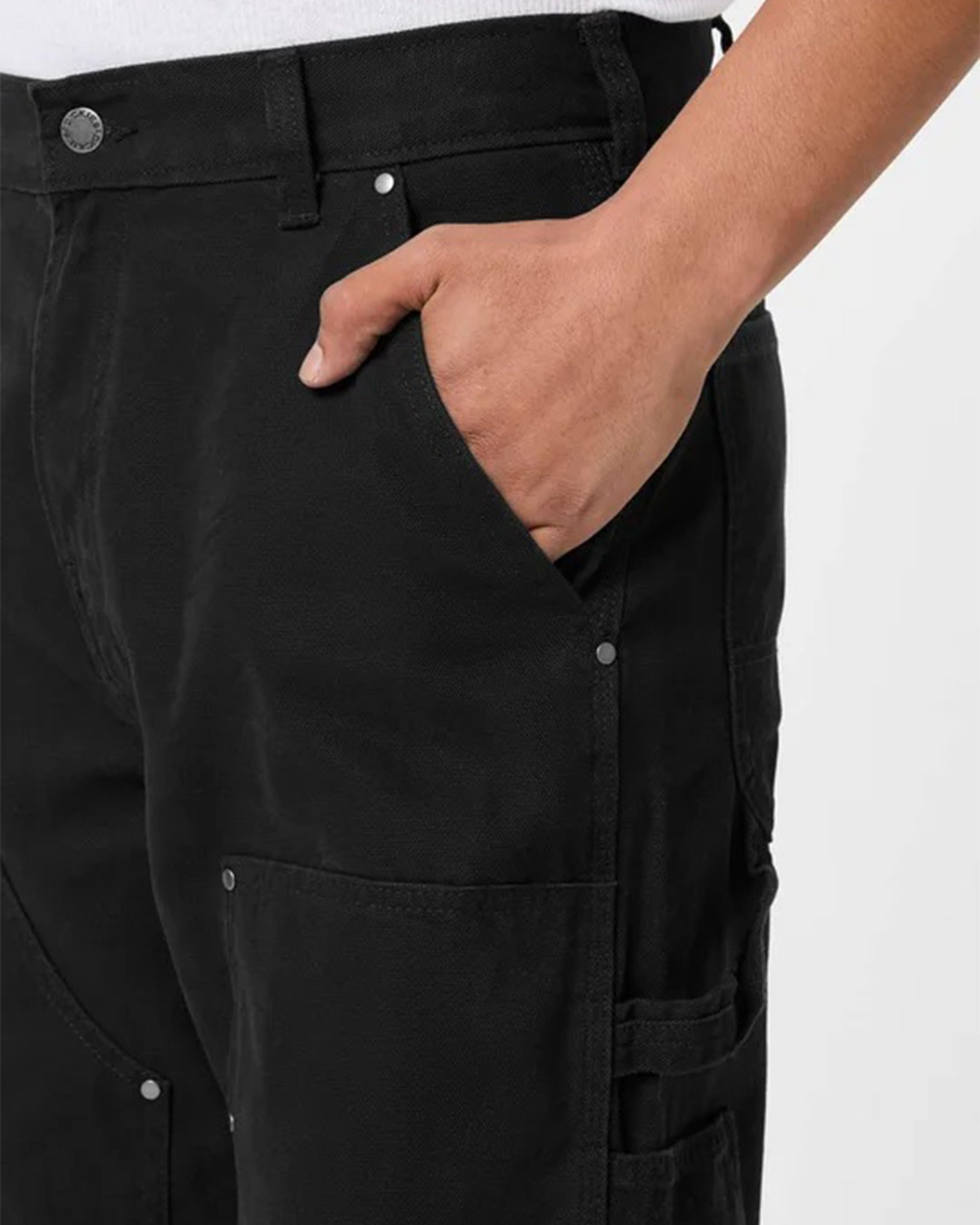 Dickies Double Knee Canvas Carpenter Pants - Black
