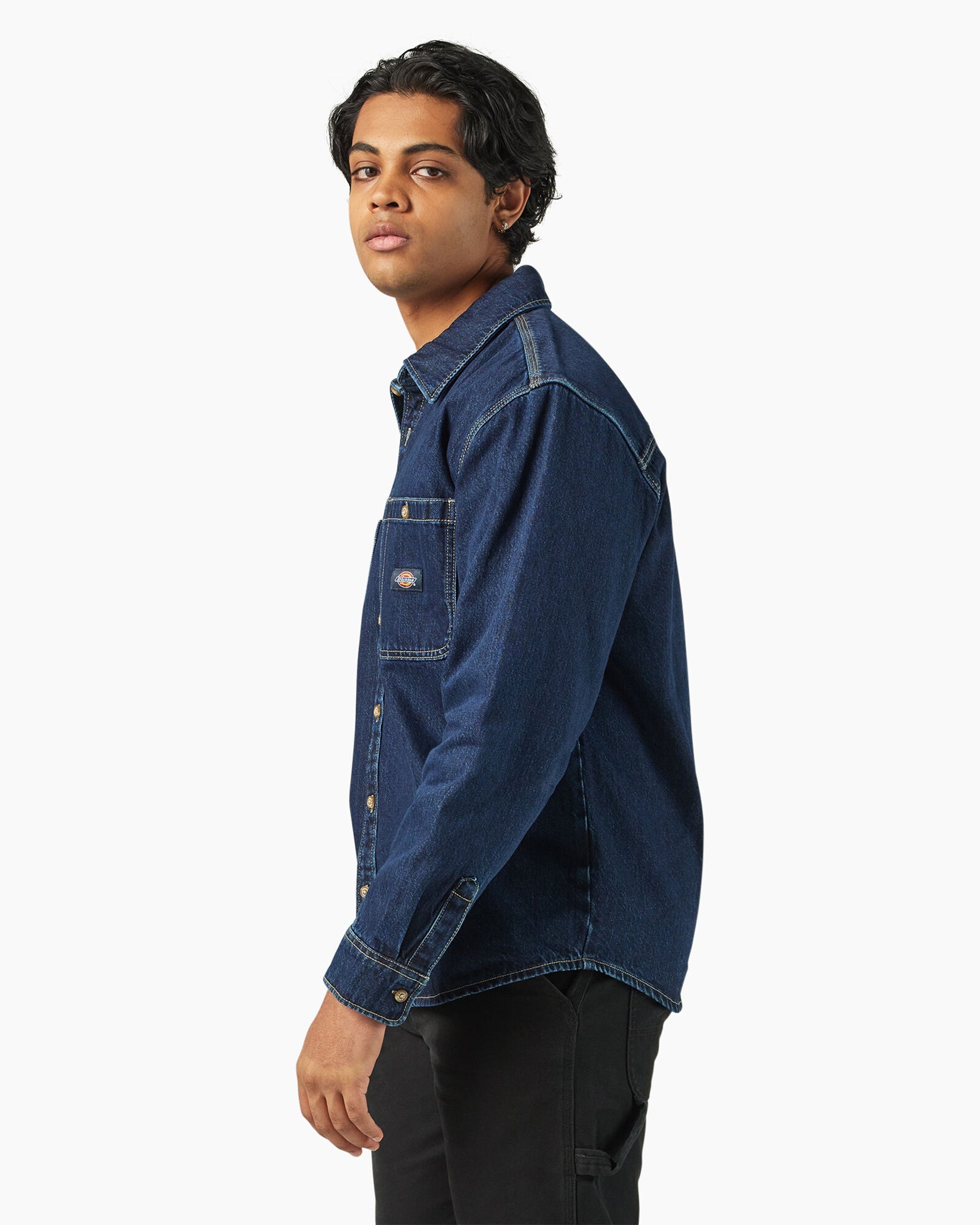Mechanic Denim Shirt - Dark Indigo – Garage Skateshop