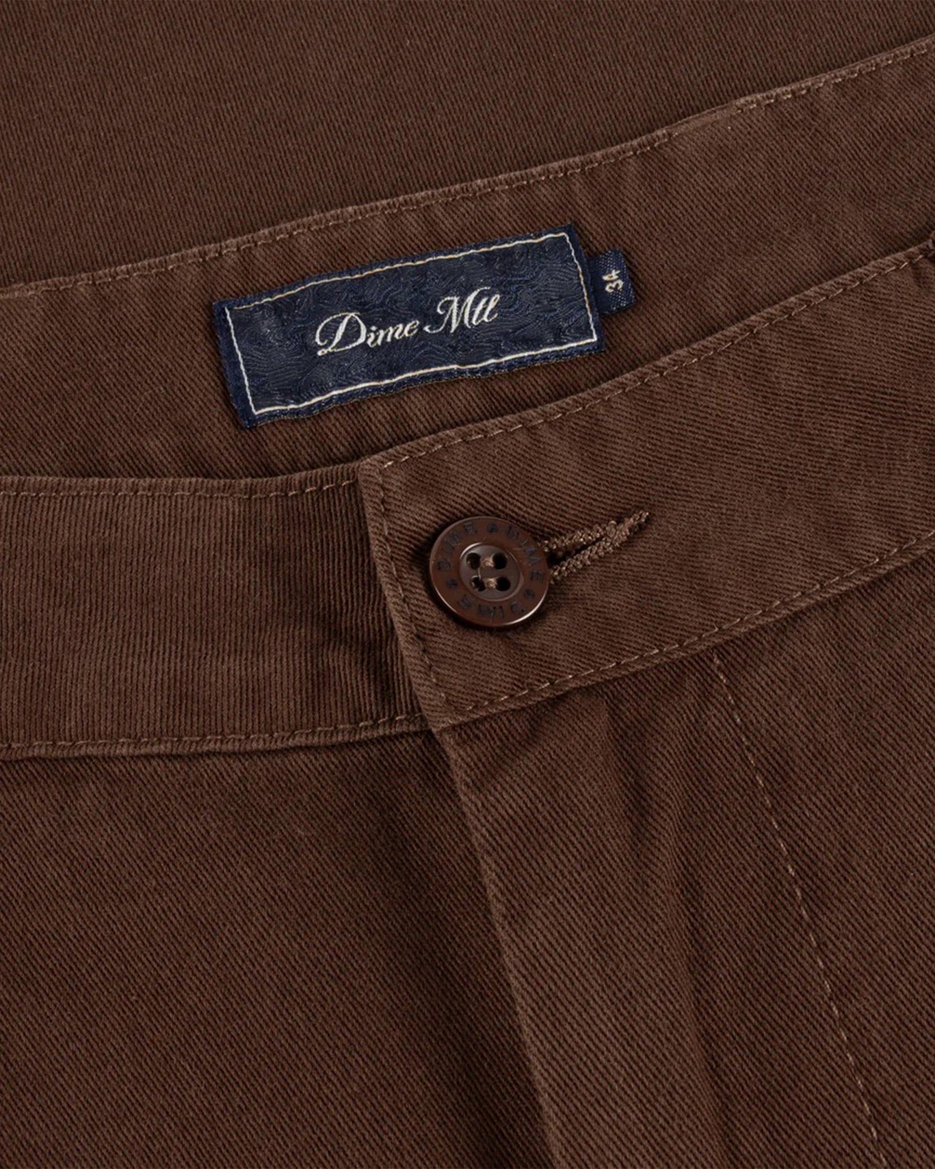 Dime MTL Baggy Chino Pants - Dark Brown
