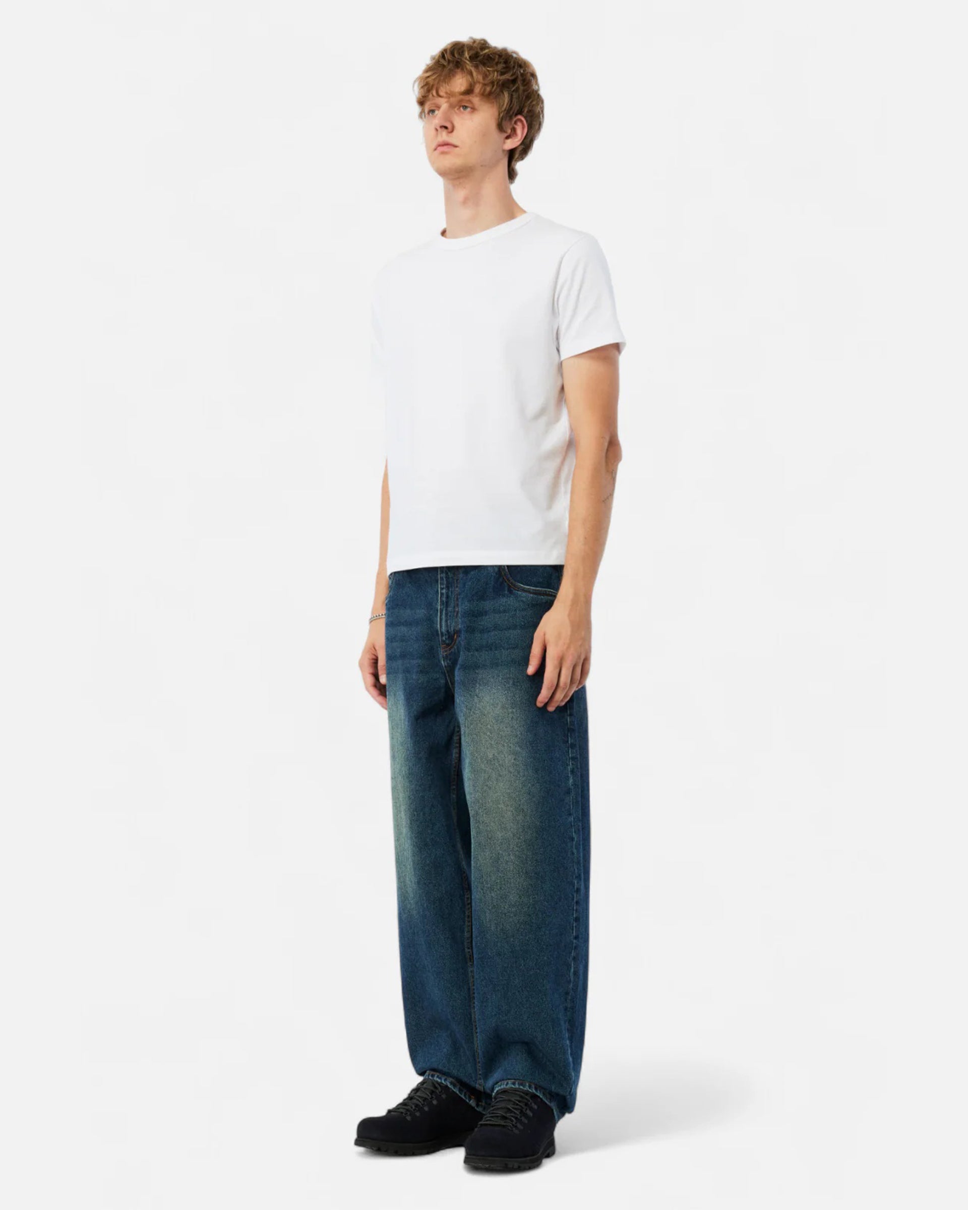 Dime MTL Baggy Denim Pants - Sandblasted Night Indigo