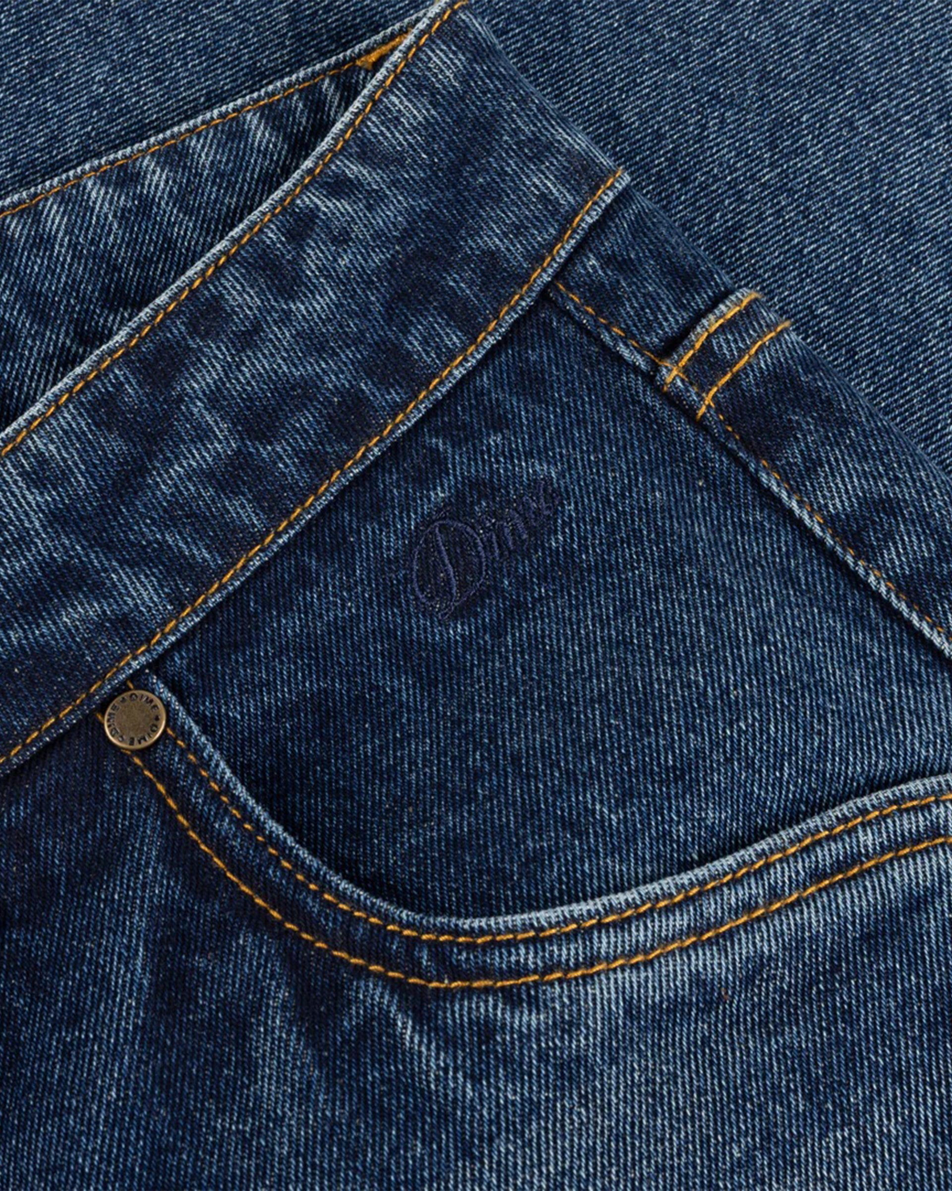 Dime MTL Baggy Denim Pants - Sandblasted Night Indigo