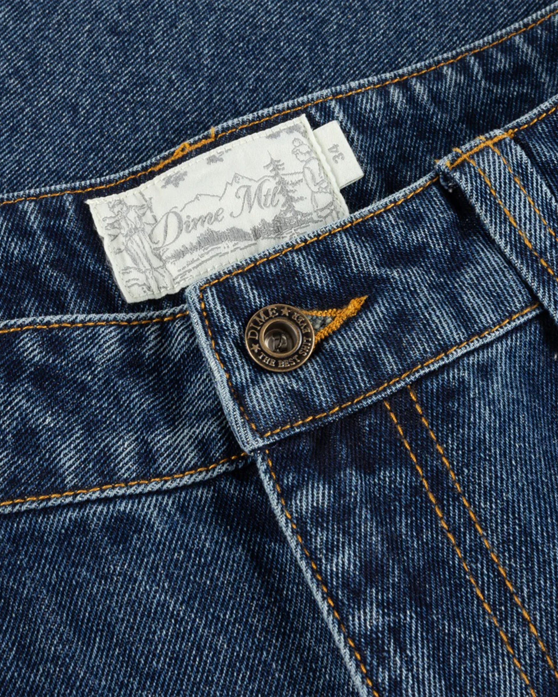 Dime MTL Baggy Denim Pants - Sandblasted Night Indigo