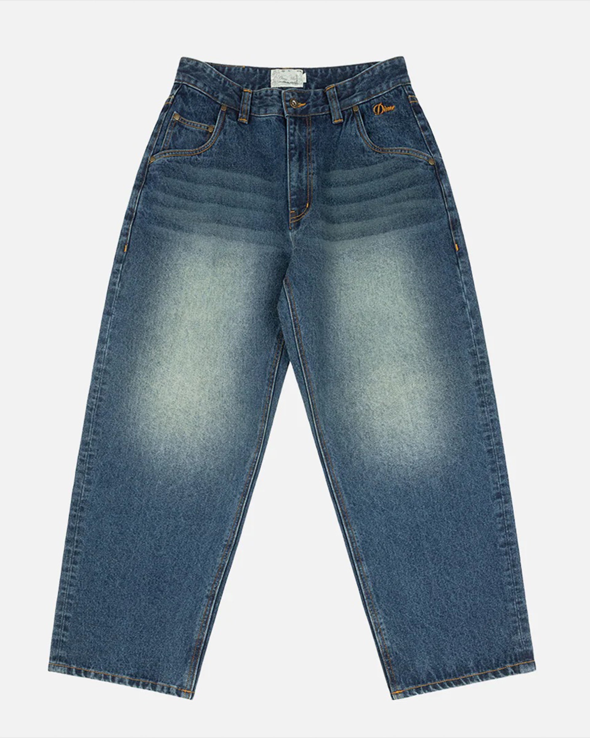 Dime MTL Baggy Denim Pants - Sandblasted Night Indigo