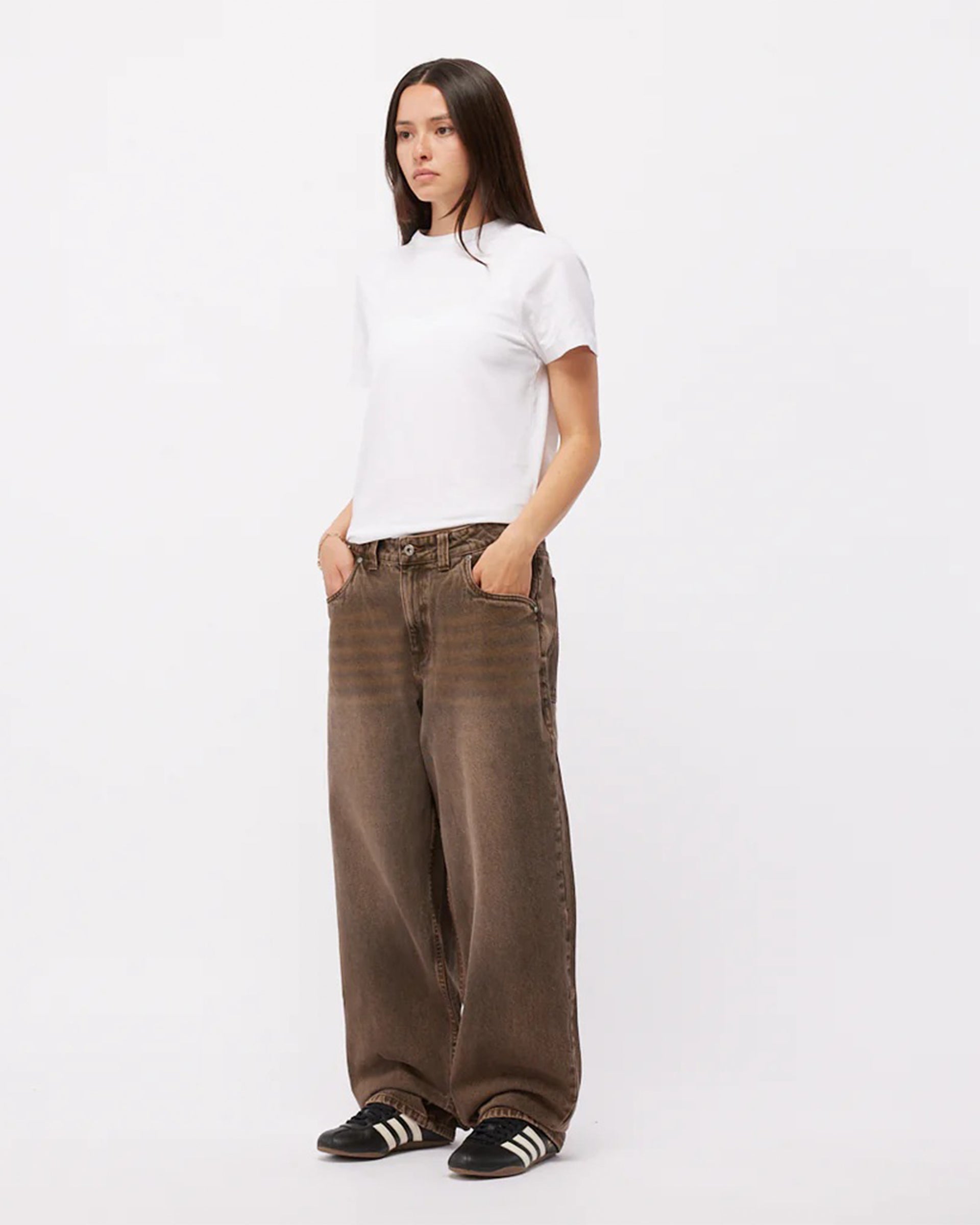 Dime MTL Baggy Denim Pants - Sandblasted Brown