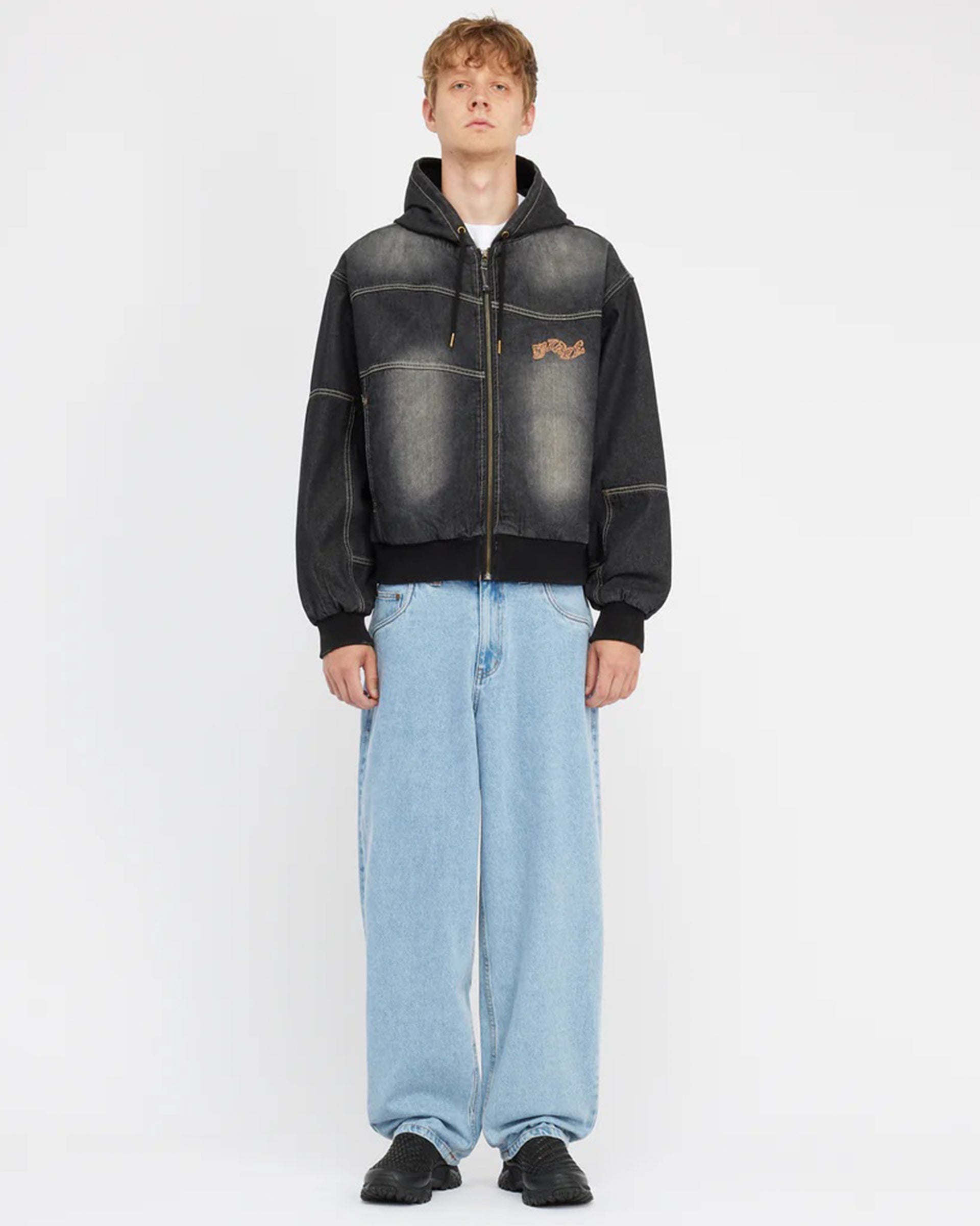 Dime MTL Classic Baggy Denim Pants - Blue Washed