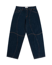 Dime MTL Classic Baggy Denim Pants - Indigo Paneled