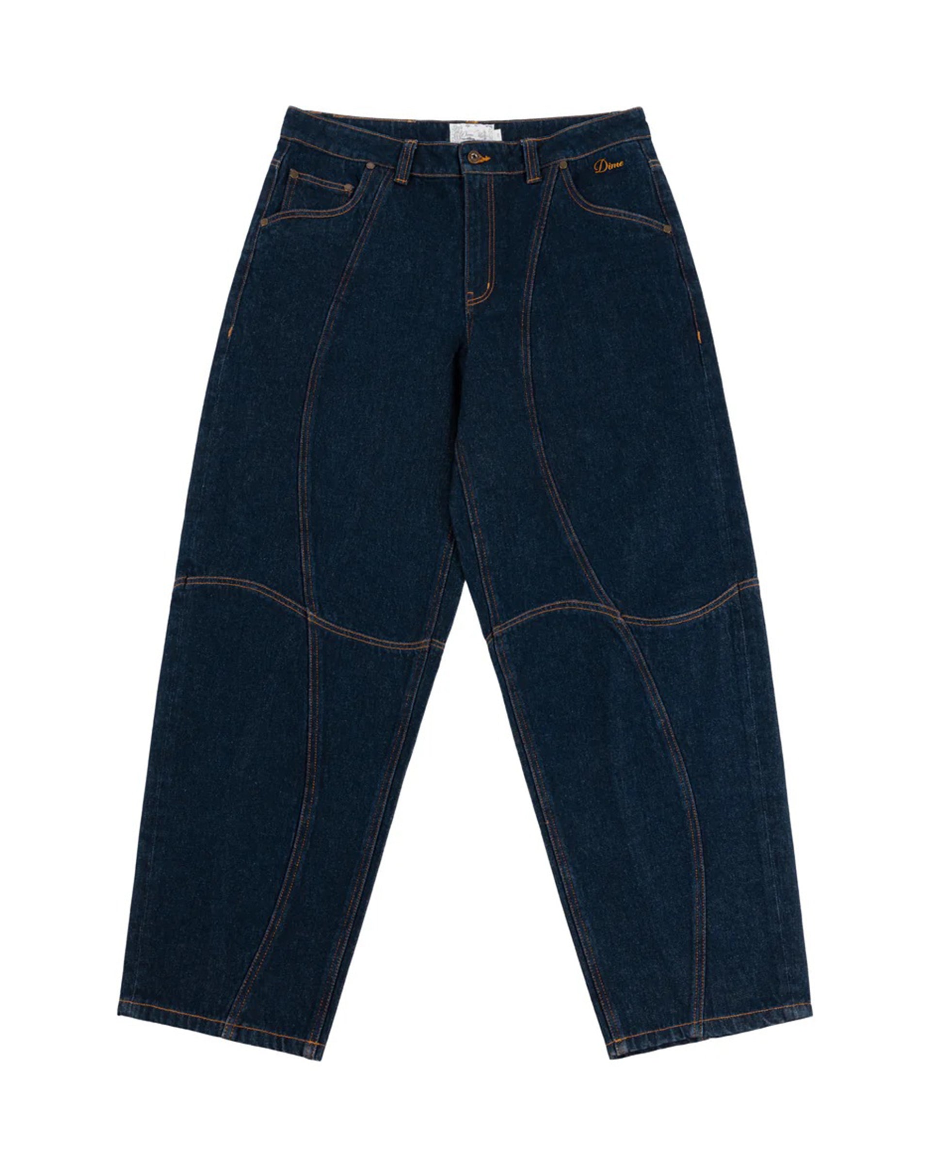 Dime MTL Classic Baggy Denim Pants - Indigo Paneled