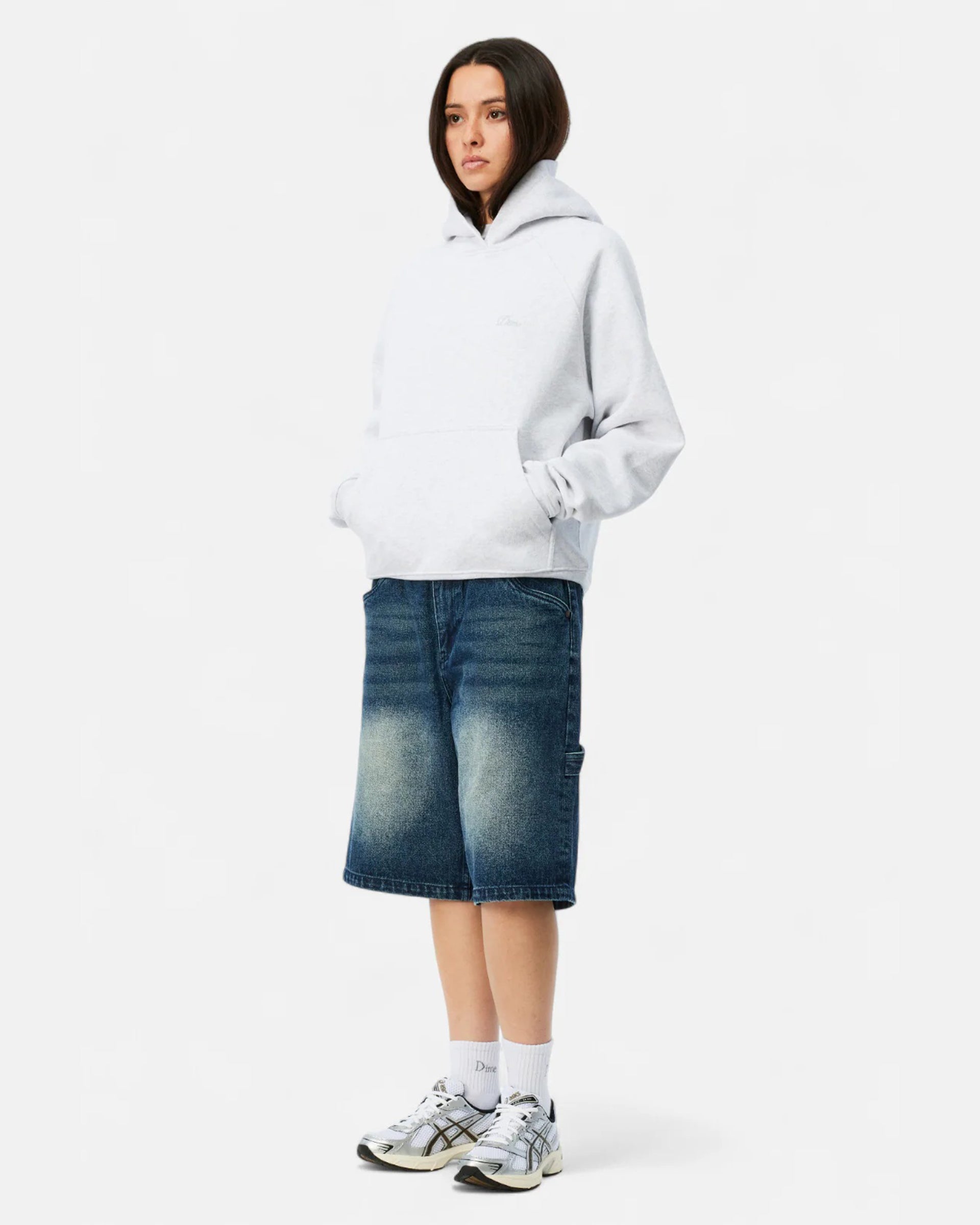 Dime MTL Classic Denim Shorts Faded Indigo