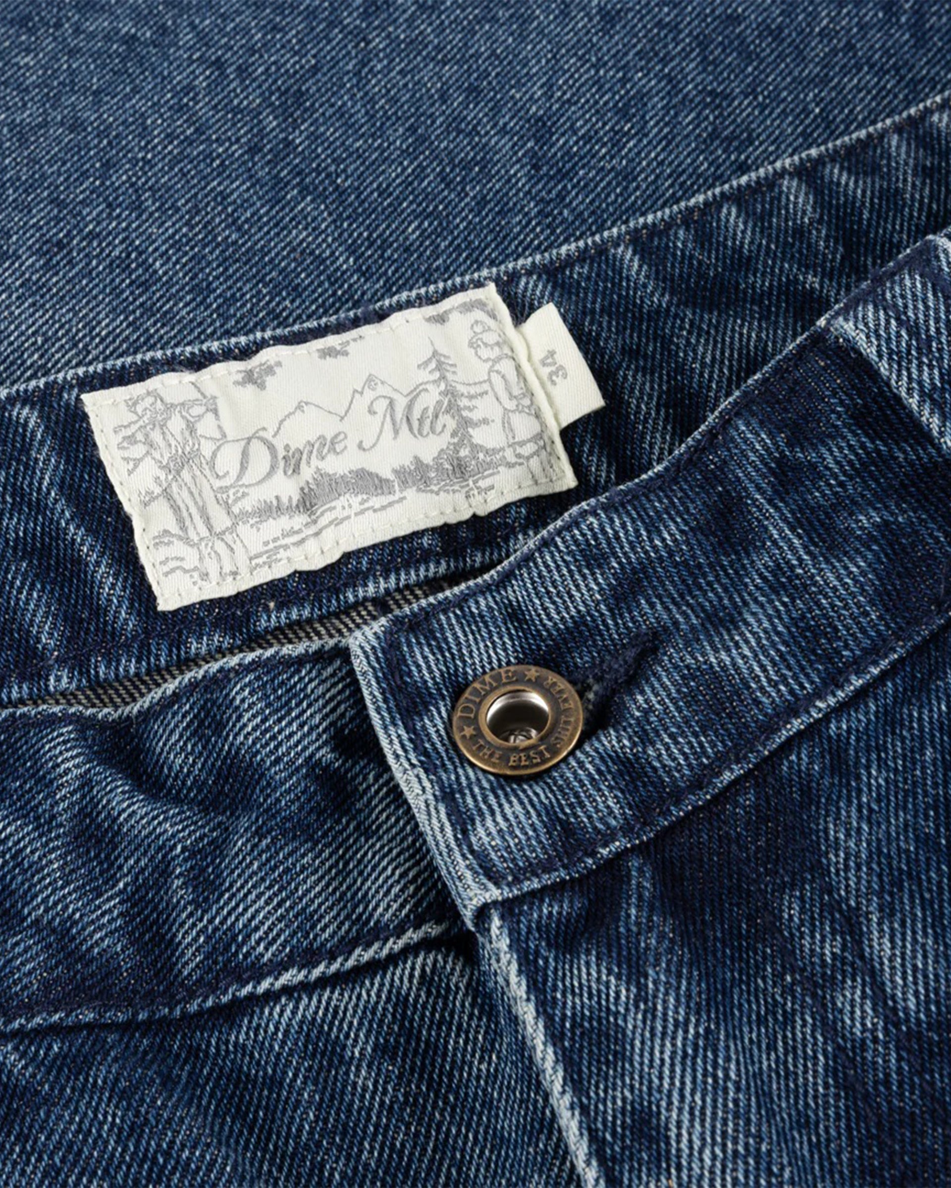 Dime MTL Classic Denim Shorts Faded Indigo