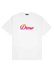 Dime MTL Cursive Cloud Short Sleeve T-Shirt - White