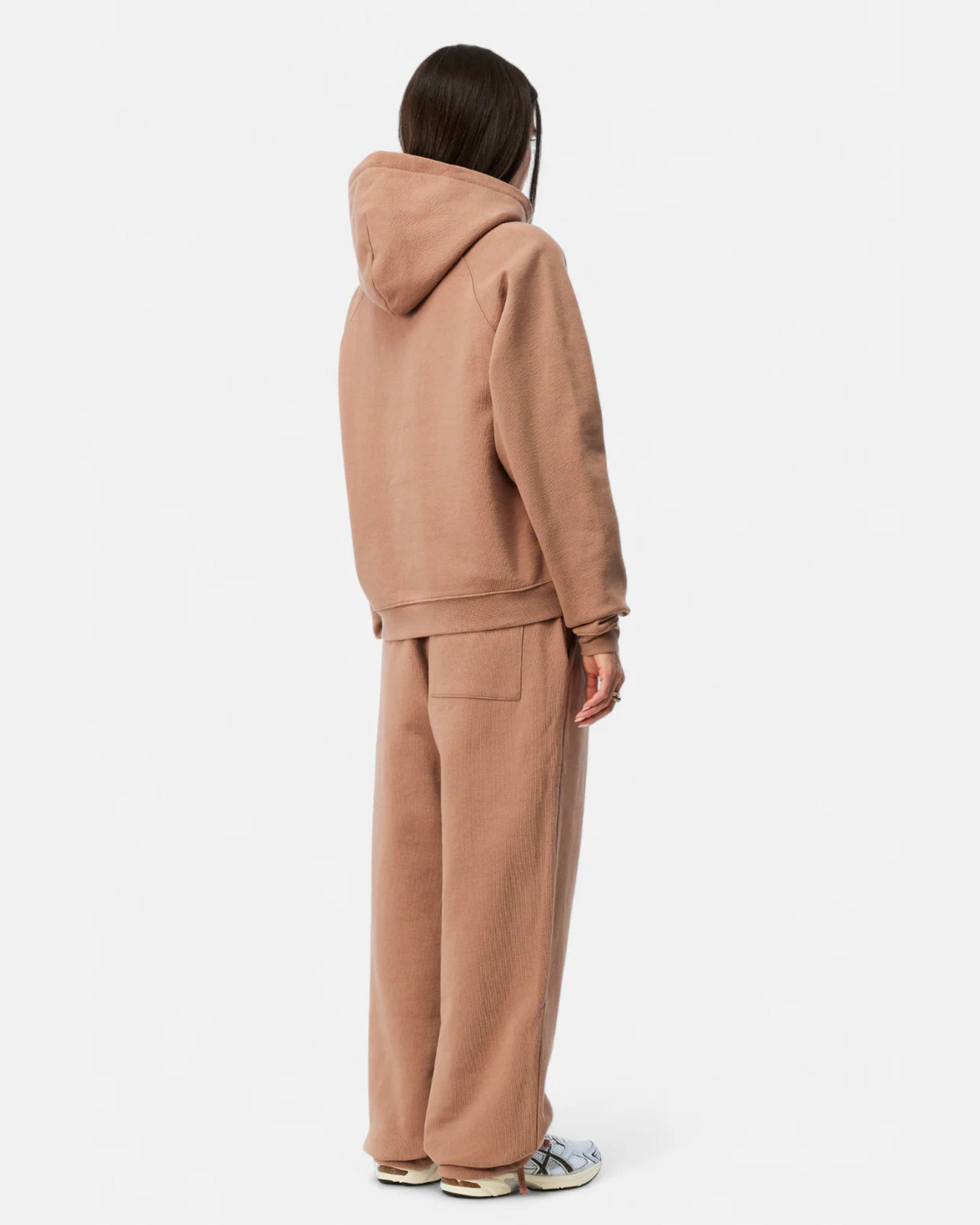 Dime MTL Cursive Small Logo Hoodie - Sepia