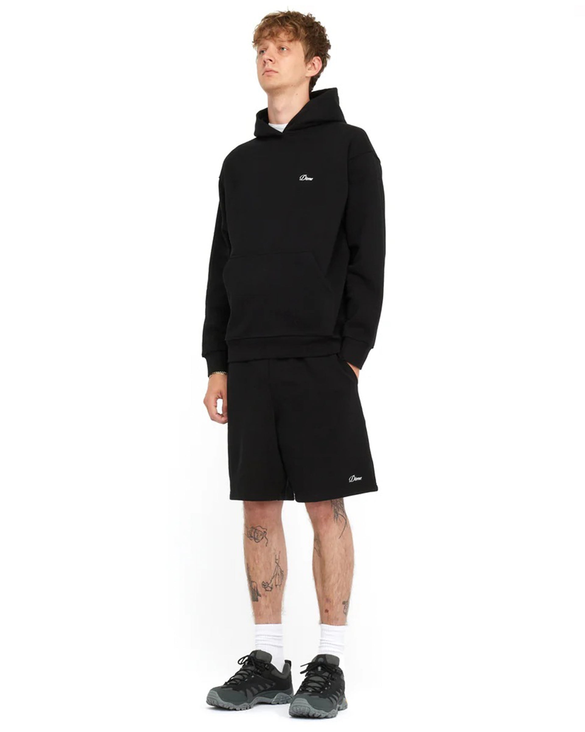 Dime MTL Cursive Small Logo Sweatshorts - Black