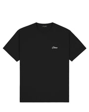 Dime MTL Cursive Small Logo Short Sleeve T-Shirt - Black