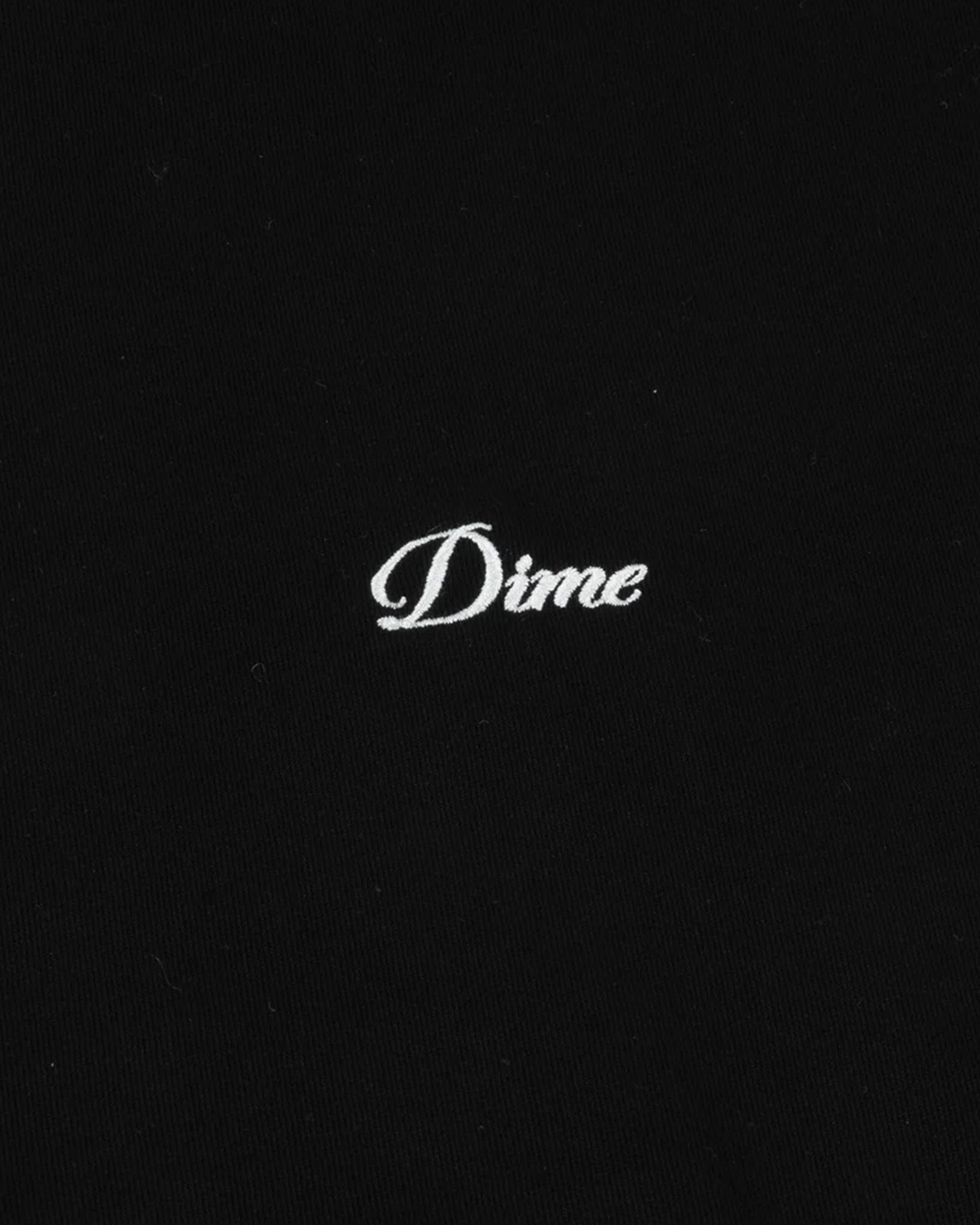 Dime MTL Cursive Small Logo Short Sleeve T-Shirt - Black
