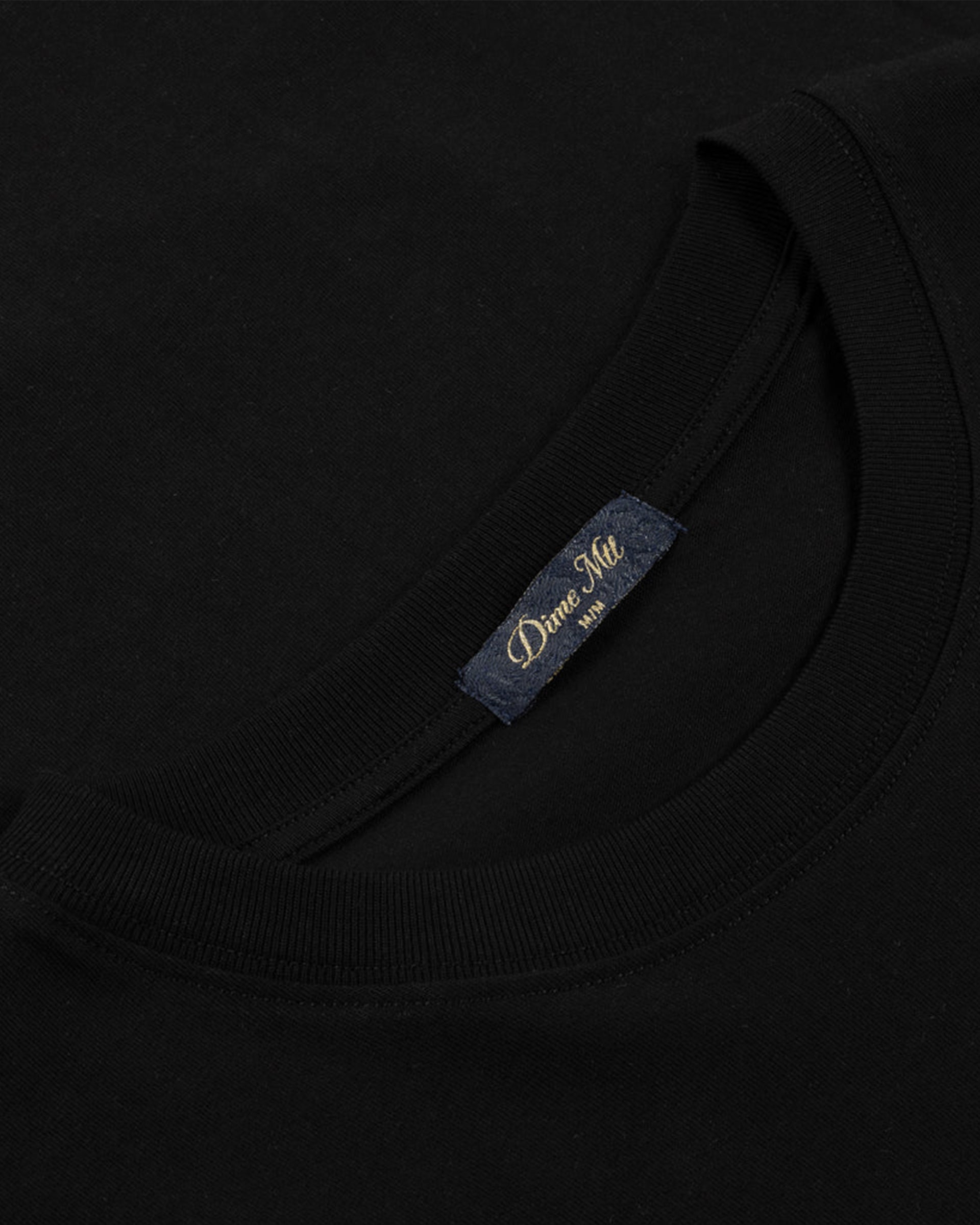 Dime MTL Cursive Small Logo Short Sleeve T-Shirt - Black