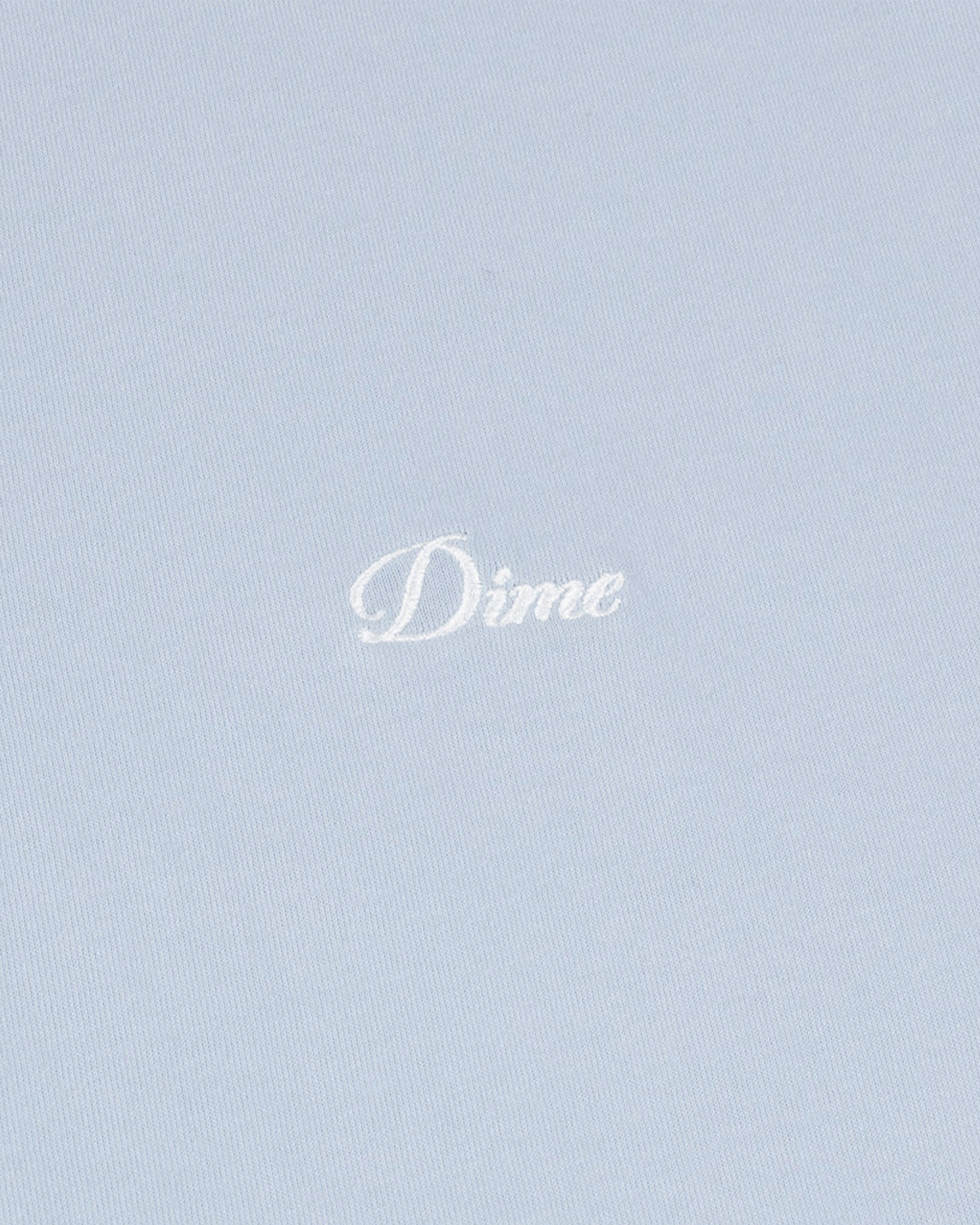 Dime MTL Cursive Small Logo Short Sleeve T-Shirt - Blue Fog