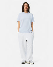 Cursive Small Logo S/S T-Shirt - Grey Lavender