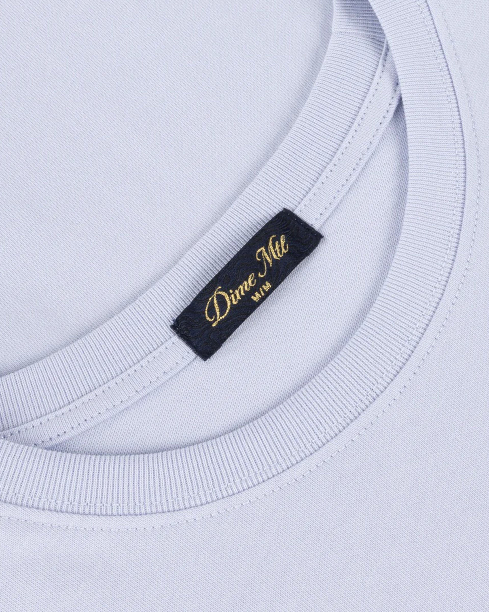 Cursive Small Logo S/S T-Shirt - Grey Lavender