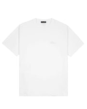 Dime MTL Cursive Small Logo Short Sleeve T-Shirt - White