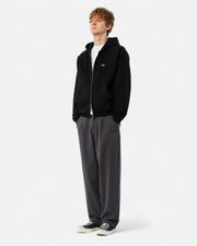 Dime MTL Cursive Small Logo Zip Hoodie - Black