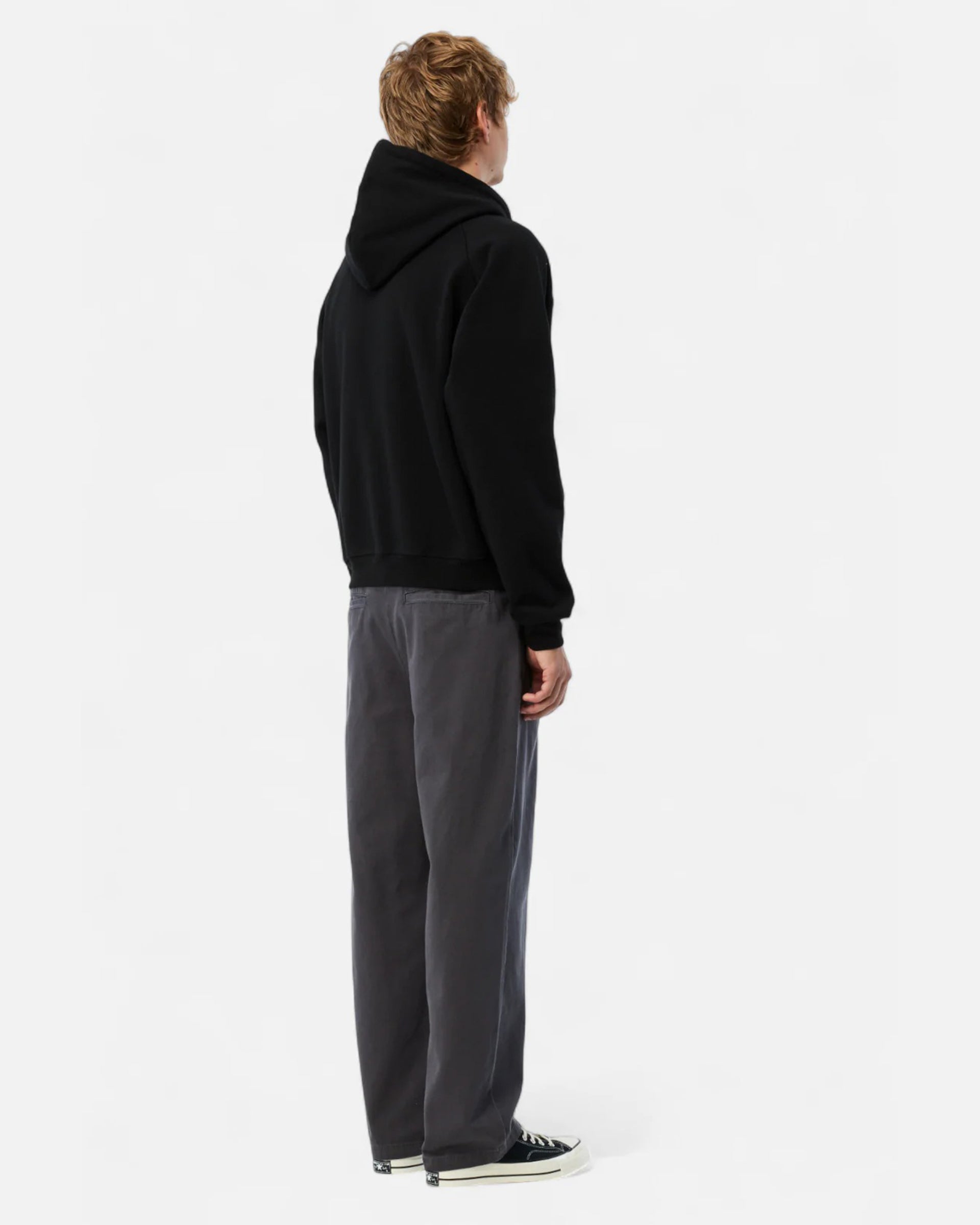 Dime MTL Cursive Small Logo Zip Hoodie - Black