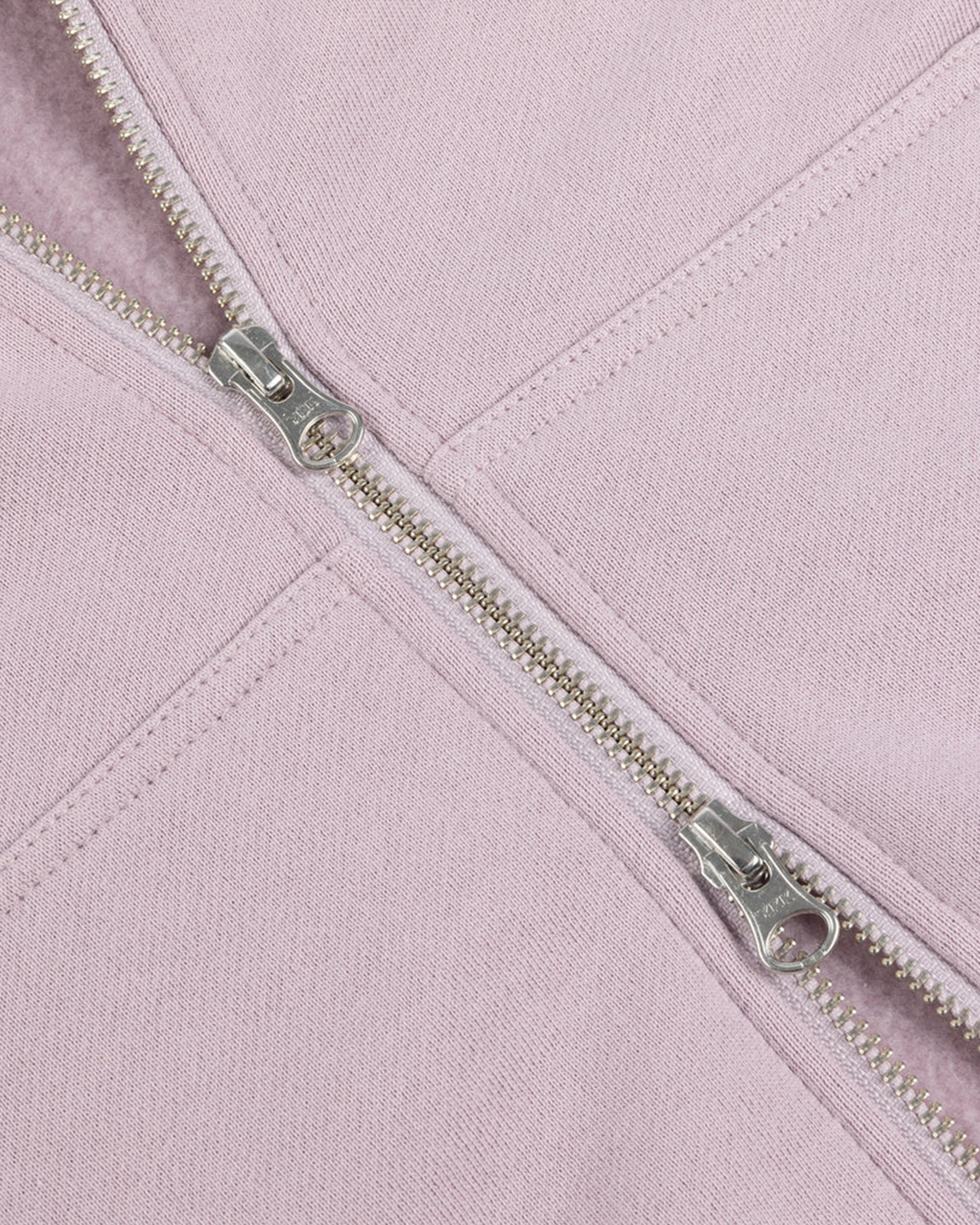 Dime MTL Cursive Small Logo Zip Hoodie - Mauve
