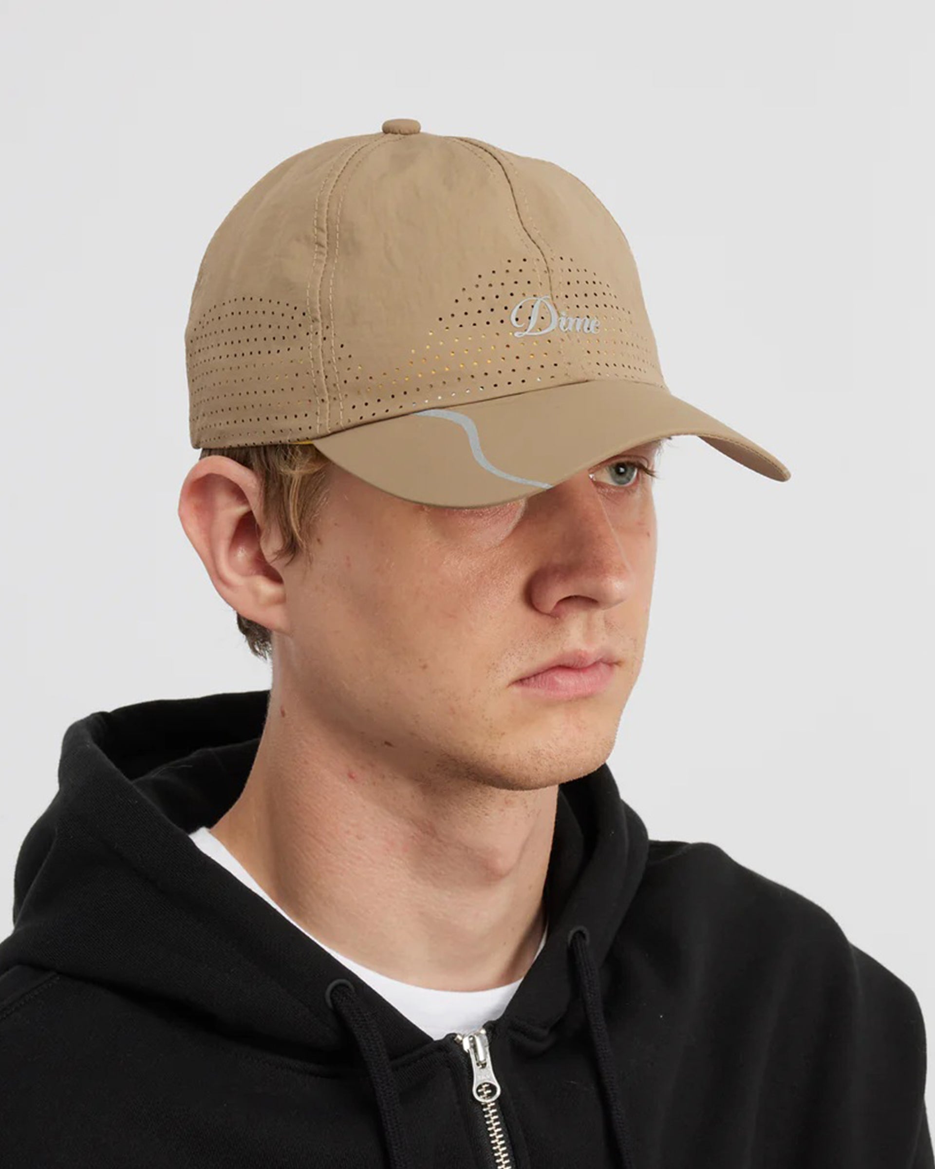 Dime MTL Cursive Tech Cap - Taupe