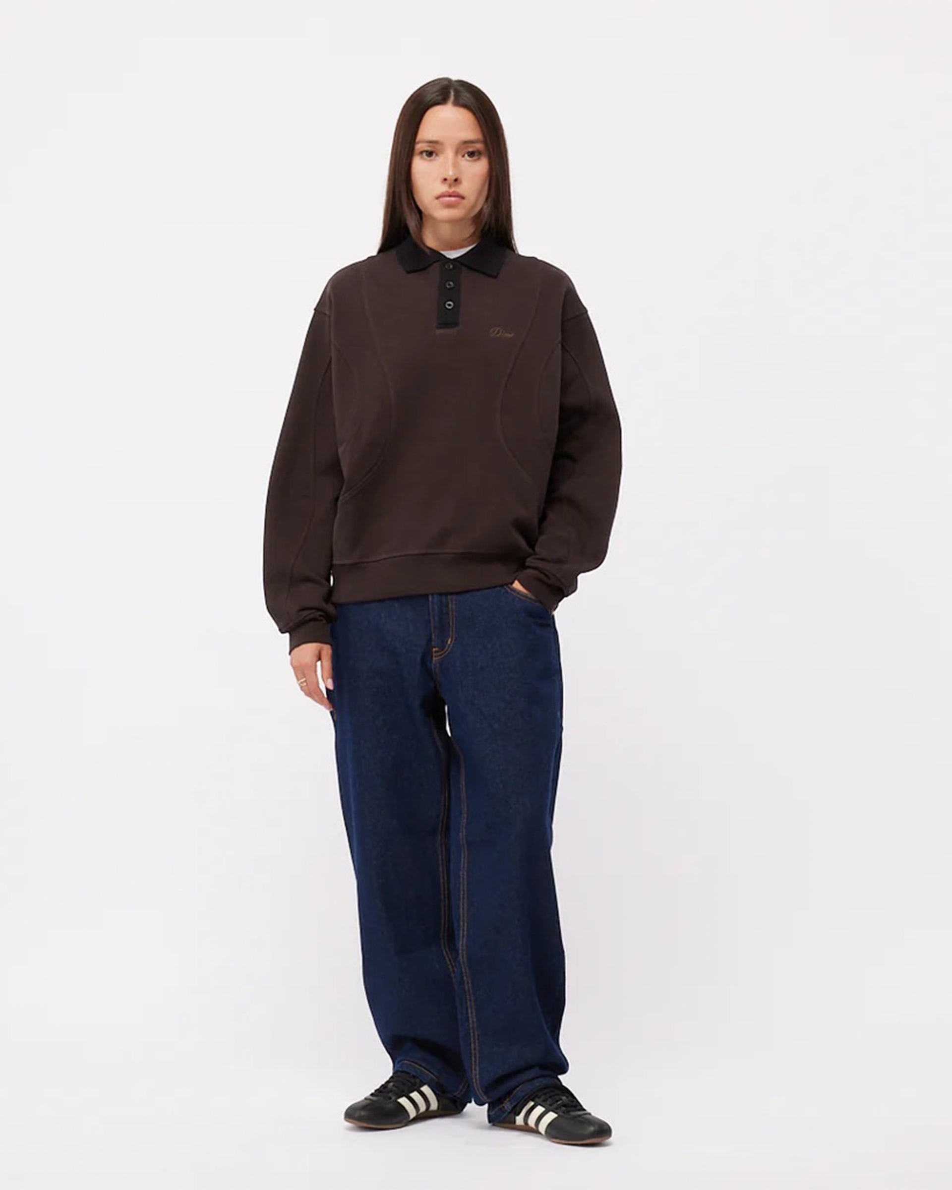 Dime MTL French Terry Rugby - Brown