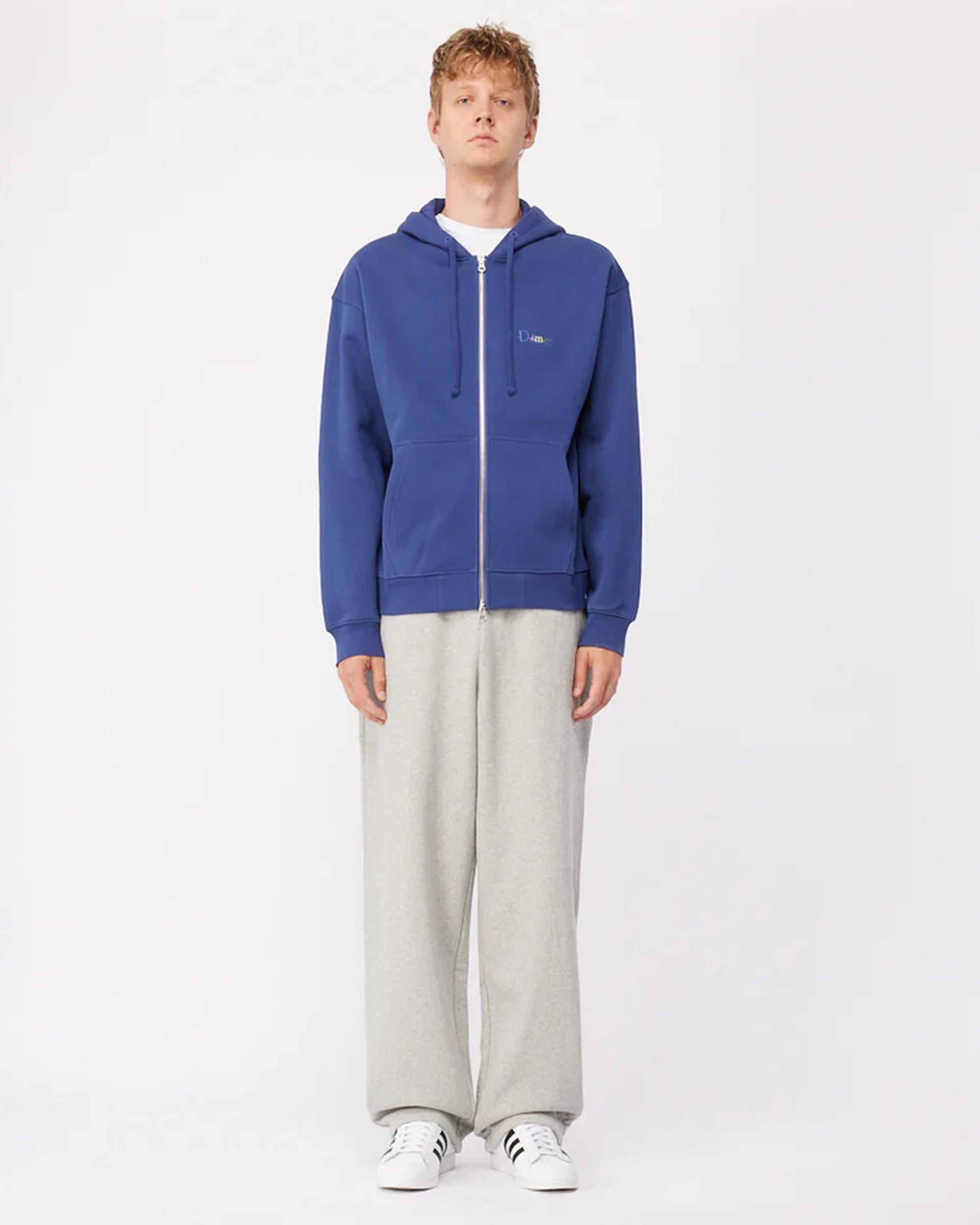 Dime MTL Friends Zip Hoodie - Night Blue 