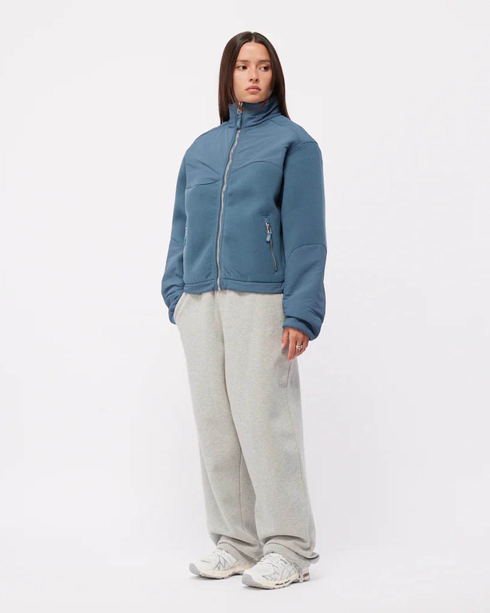 Dime MTL Heavyweight Fleece Jacket - Slate Blue