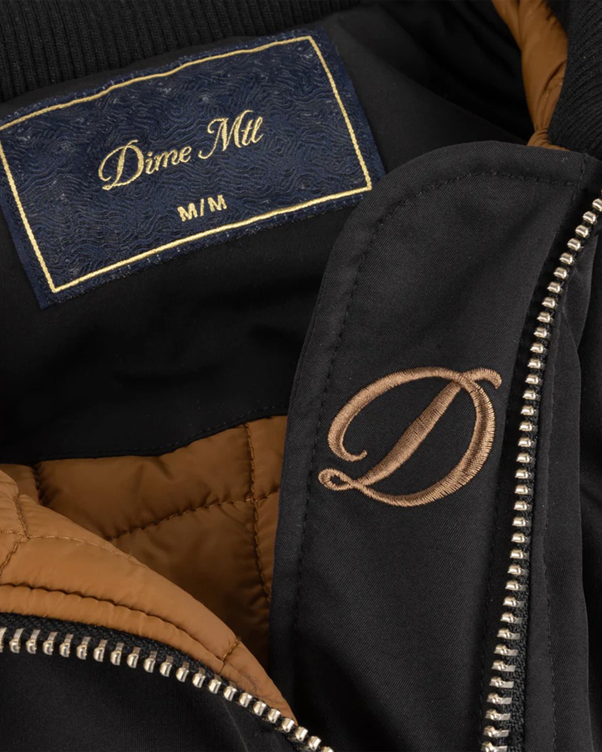 Dime MTL Insulated Bomber Jacket - Black