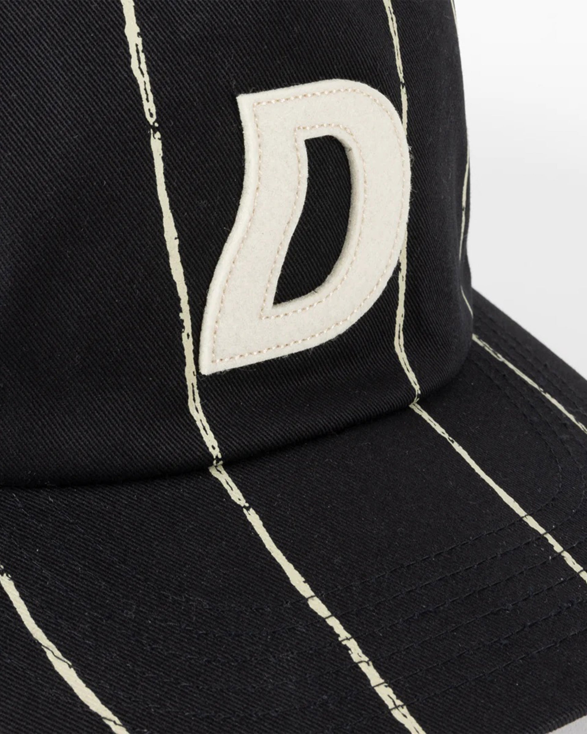 Dime MTL Pinstriped Worker Cap - Black