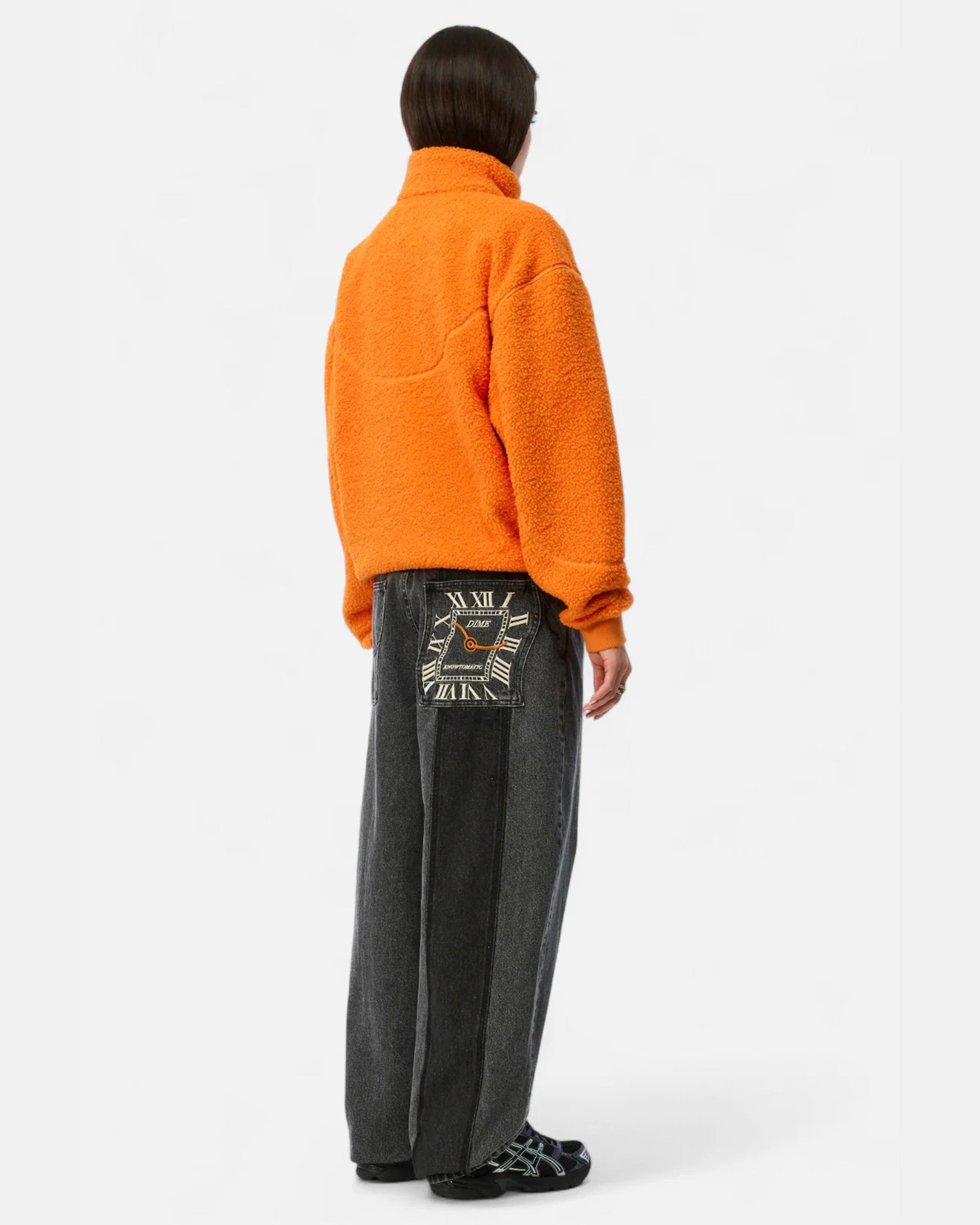 Dime MTL Polar Fleece Sherpa Zip - Orange