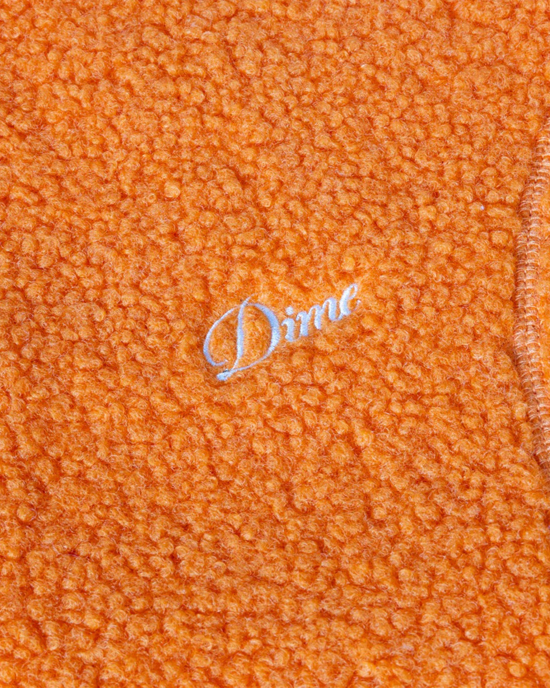 Dime MTL Polar Fleece Sherpa Zip - Orange