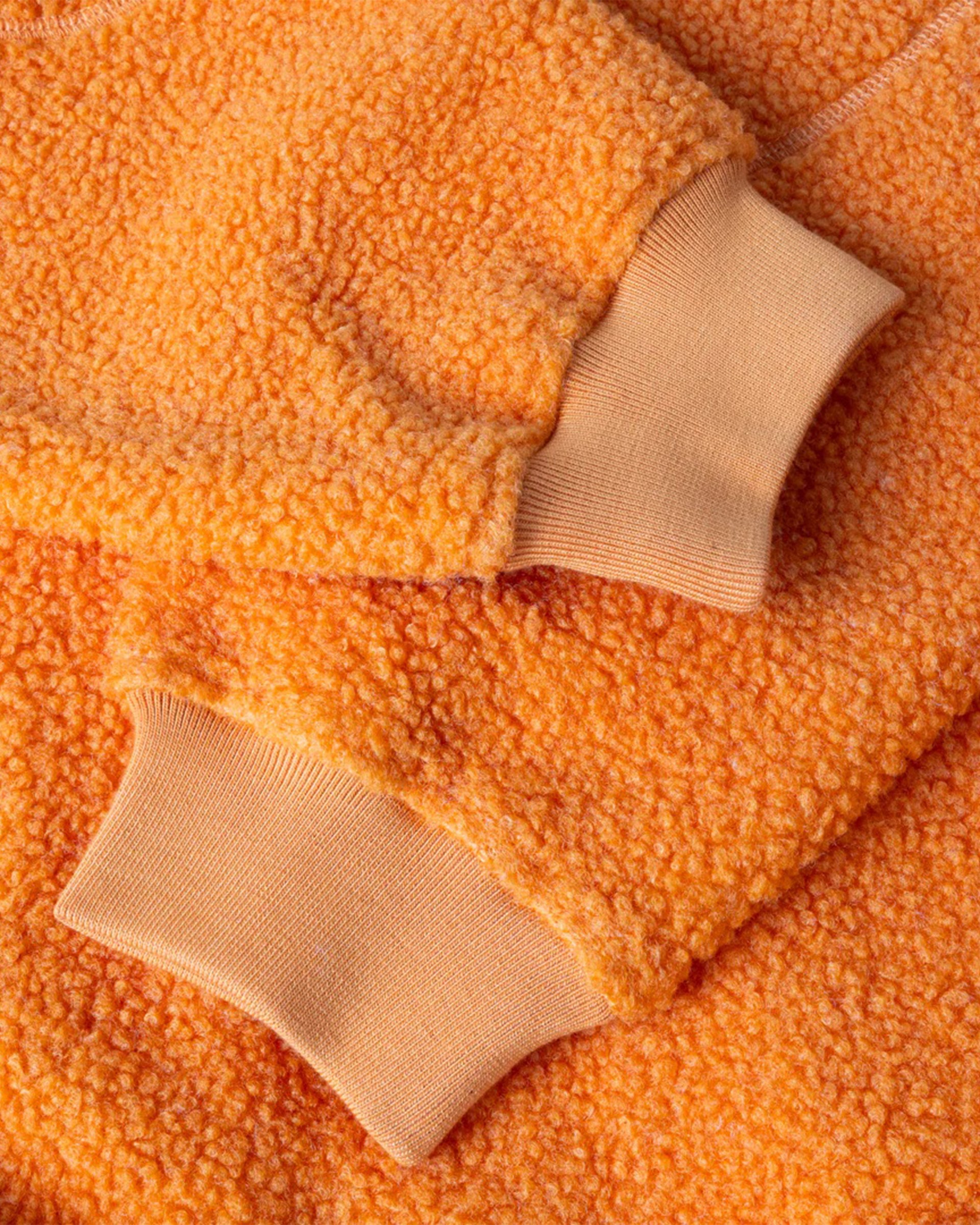 Dime MTL Polar Fleece Sherpa Zip - Orange