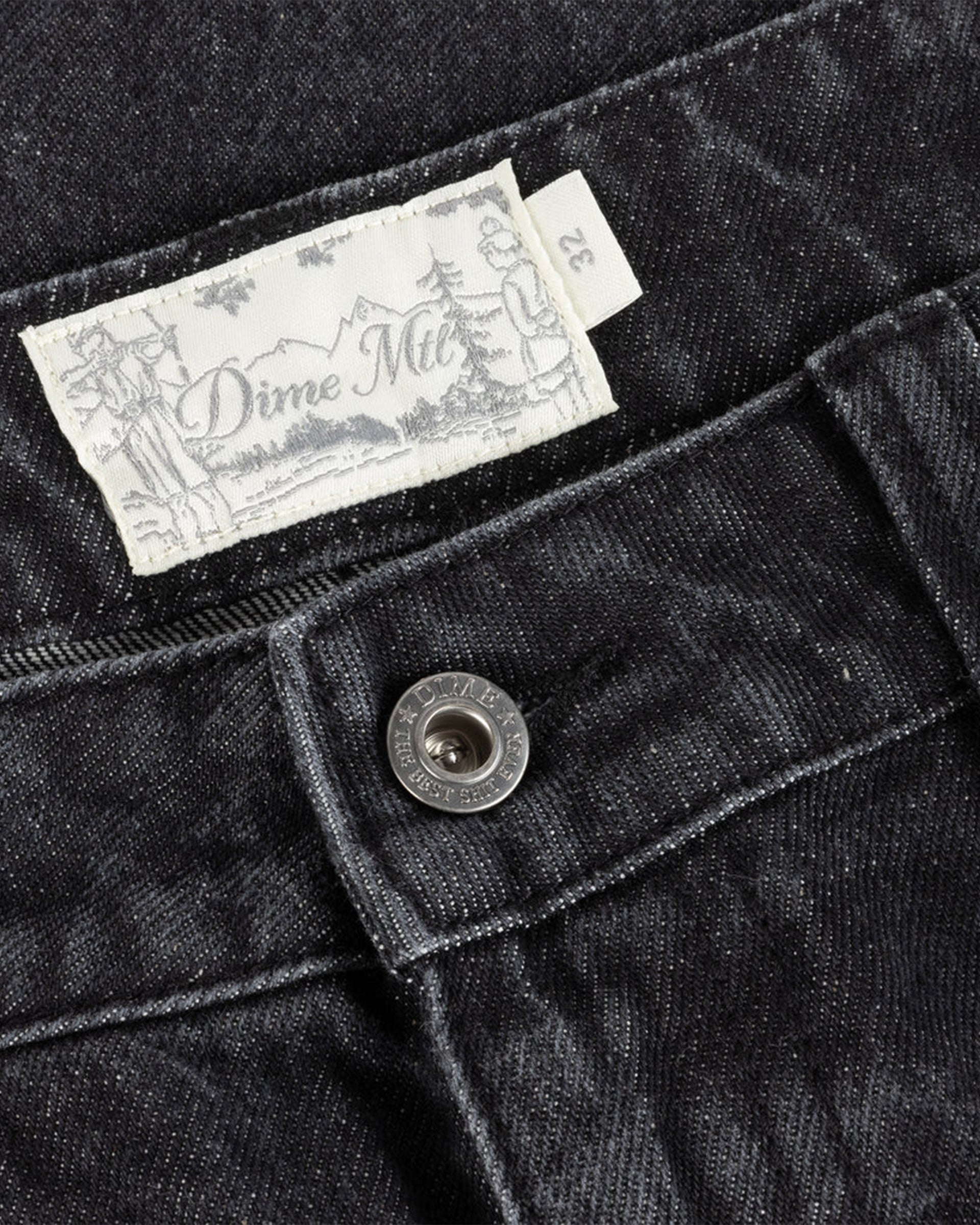 Dime MTL Relaxed Denim Pants - Sandblasted Black