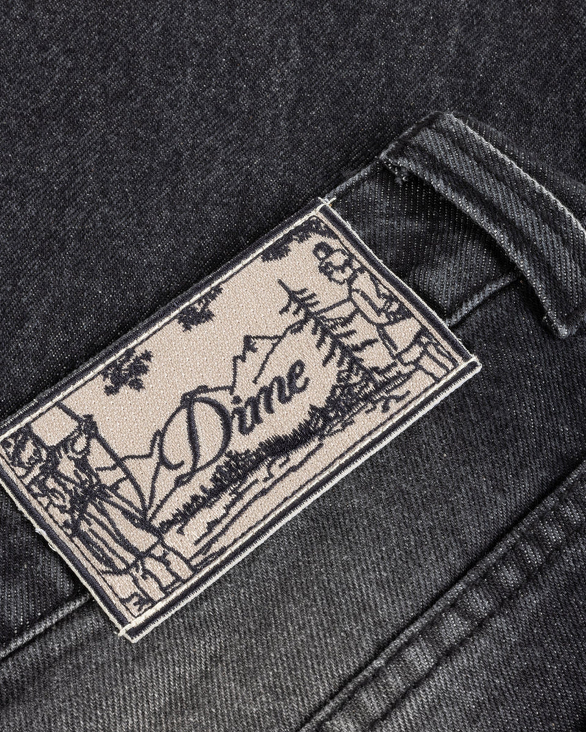 Dime MTL Relaxed Denim Pants - Sandblasted Black