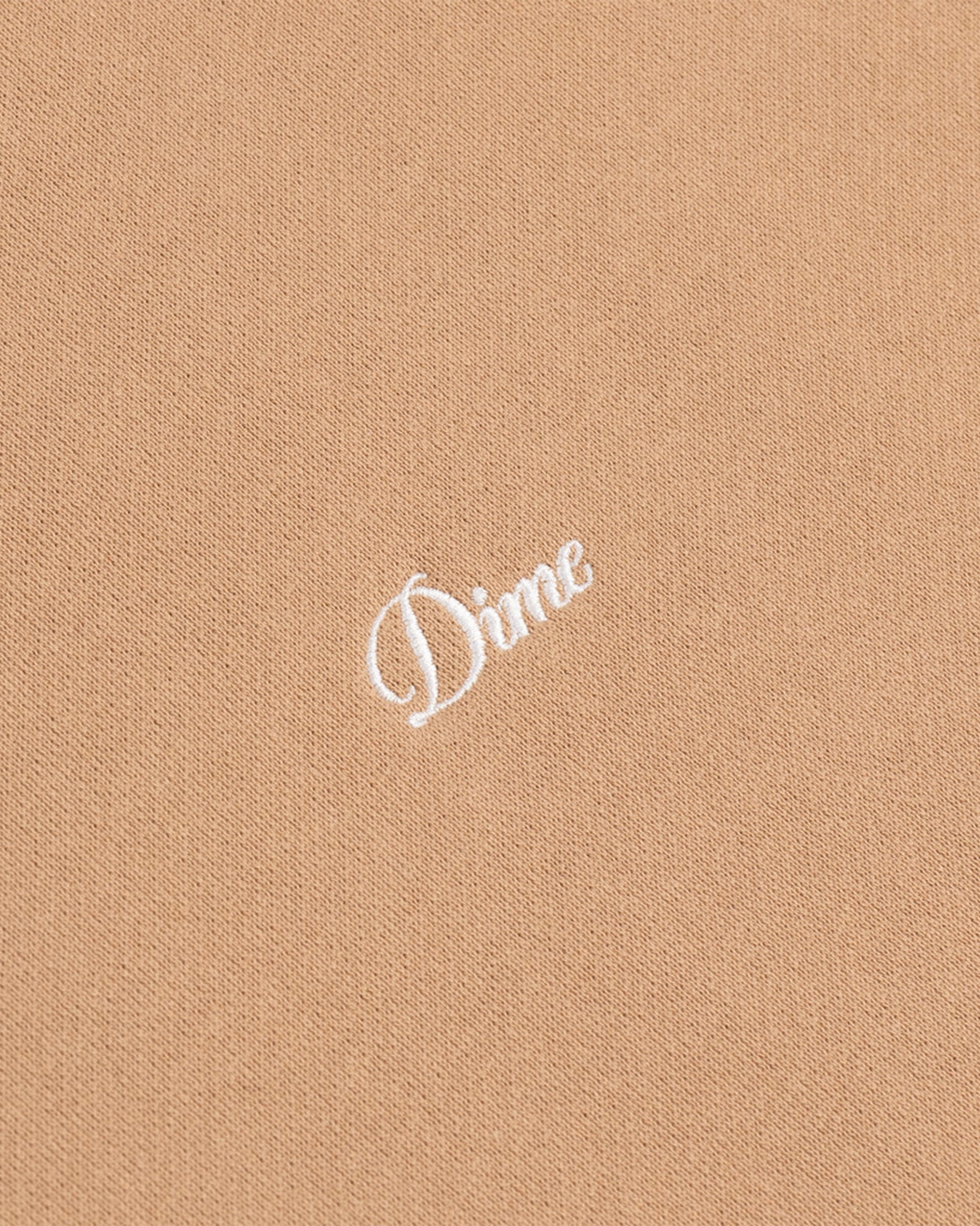 Dime MTL Cursive Small Logo Hoodie - Hazelnut