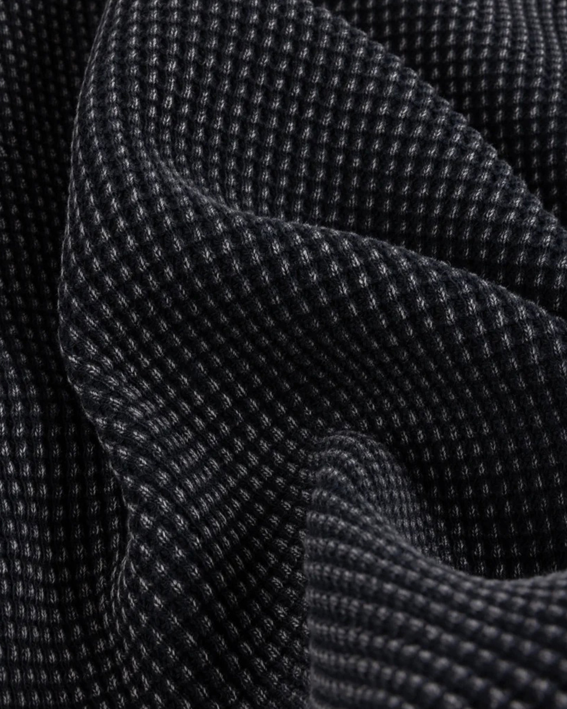 Dime MTL Premium Waffle Zip Hoodie - Faded Black