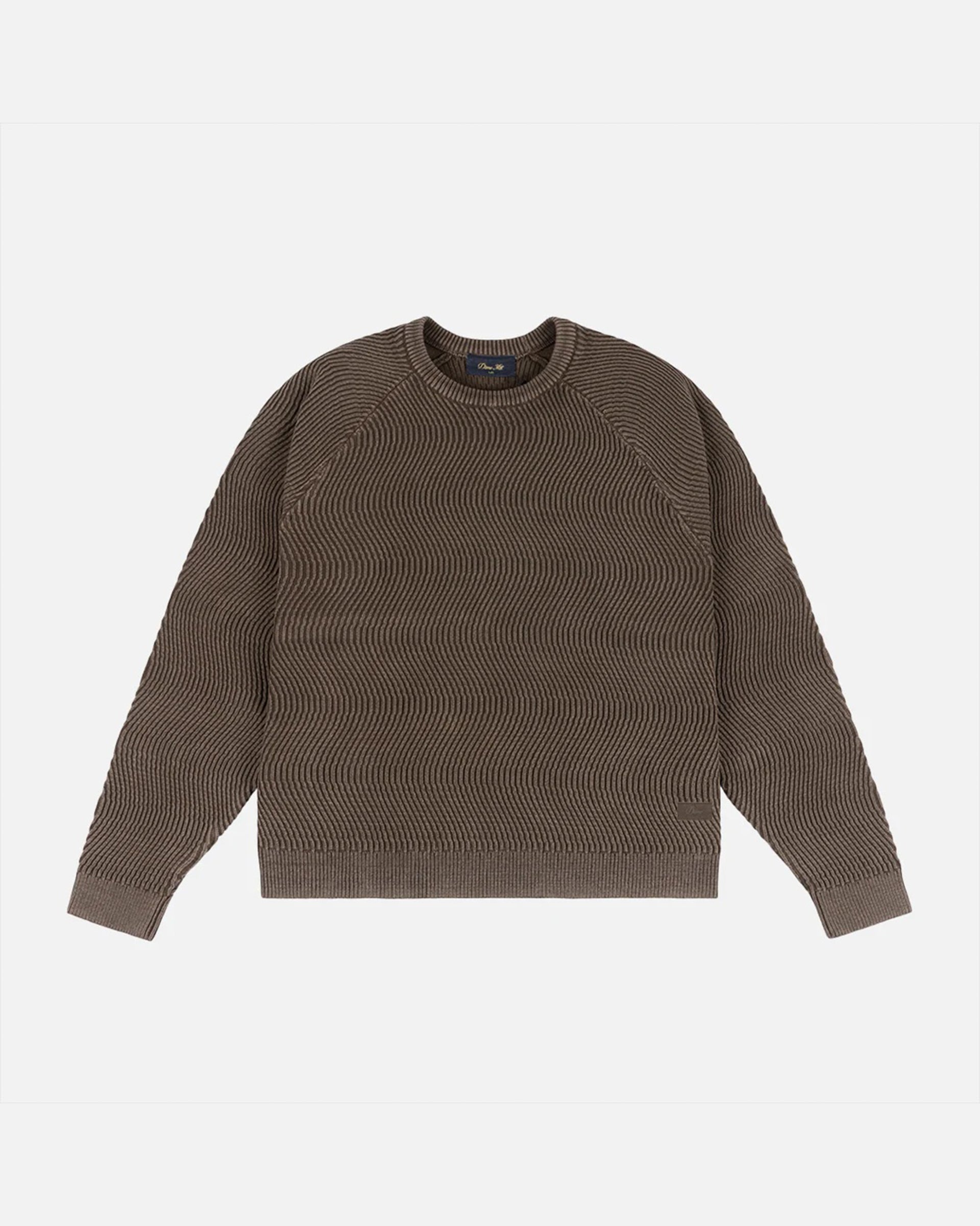 Dime MTL Wave Knit Sweater - Brown