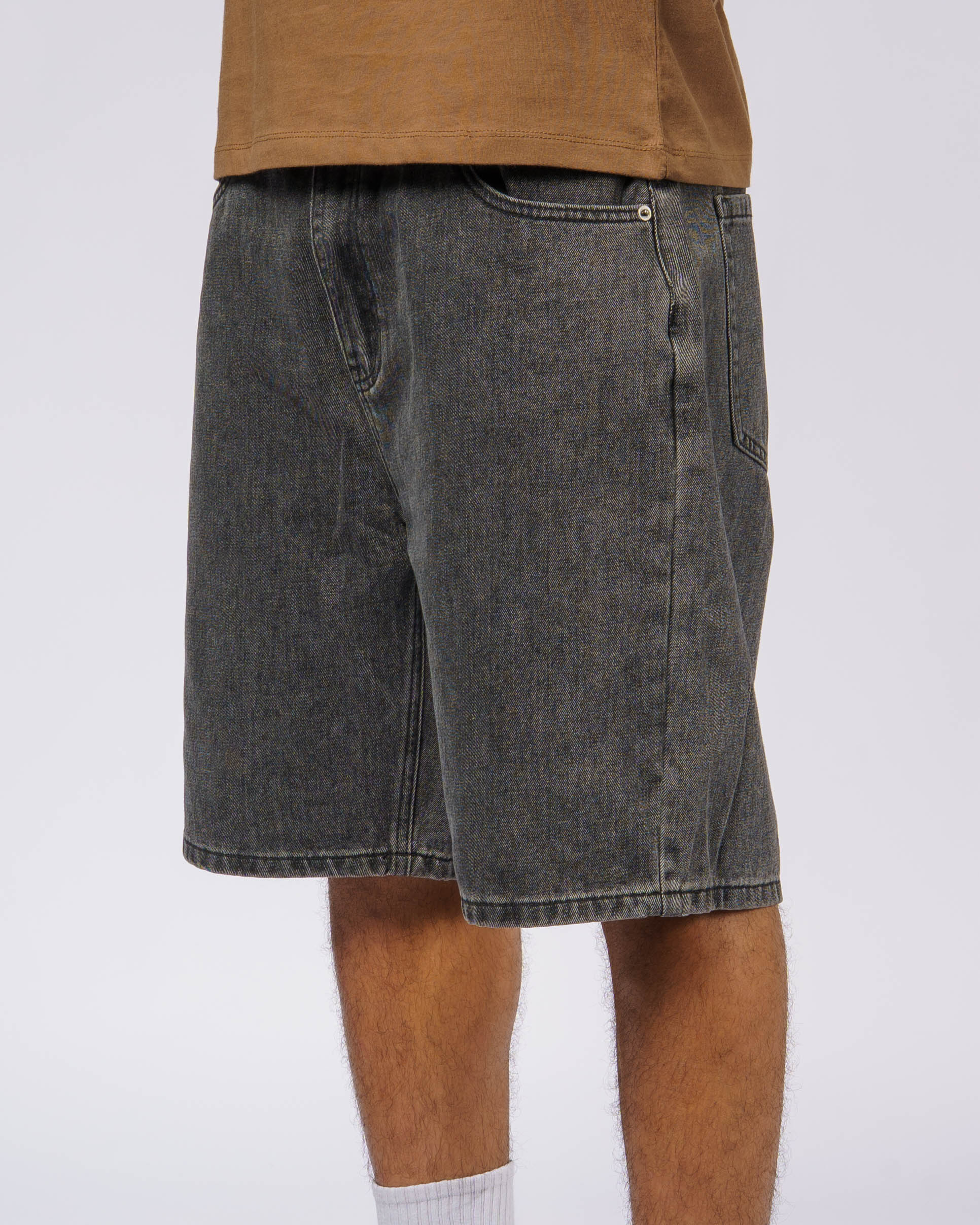 Revert Denim Shorts - Worn Black