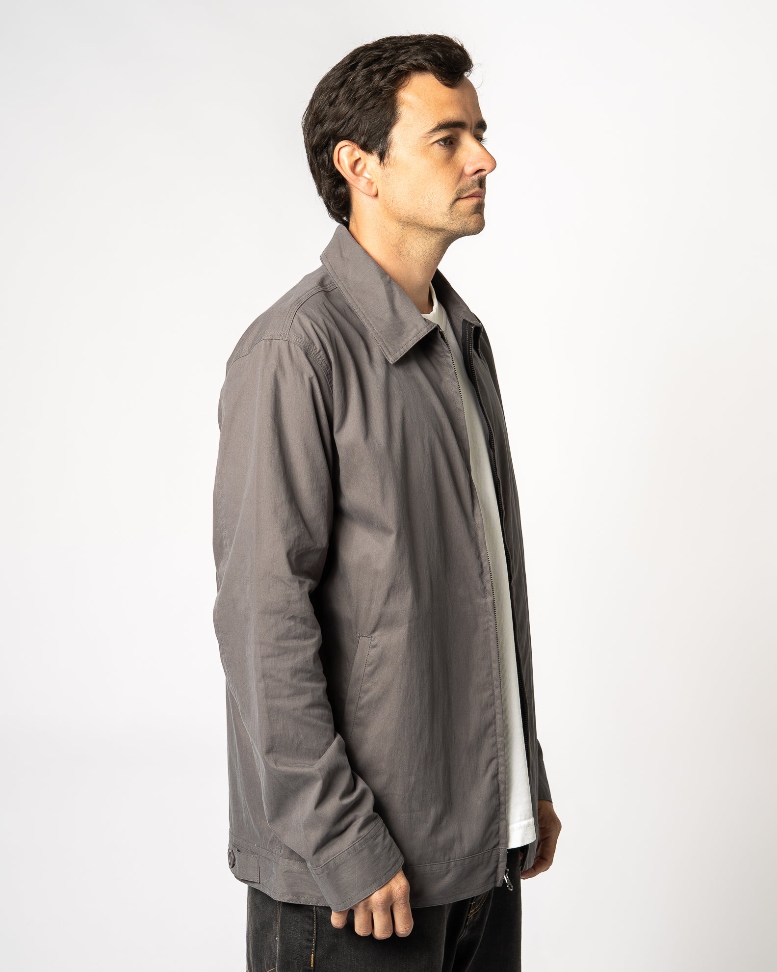 Dansby Zip-Up Jacket - Charcoal