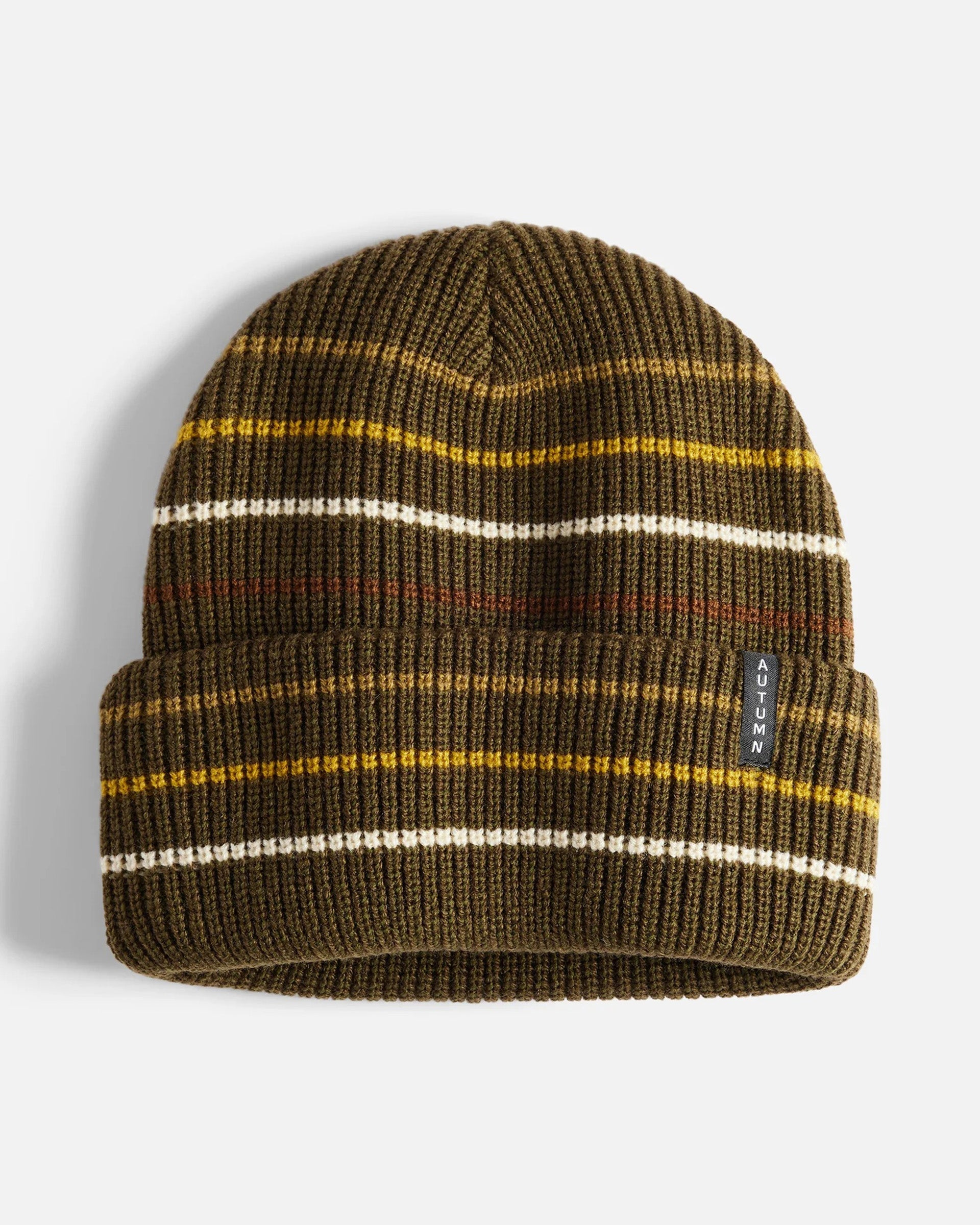 Multi Stripe Beanie - Army