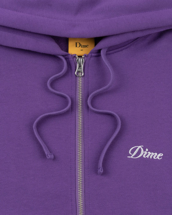 Dime Mtl. Cursive Zip-Up Hoodie