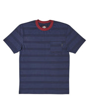 Independent Hachure Short Sleeve T-Shirt - Navy Stripe